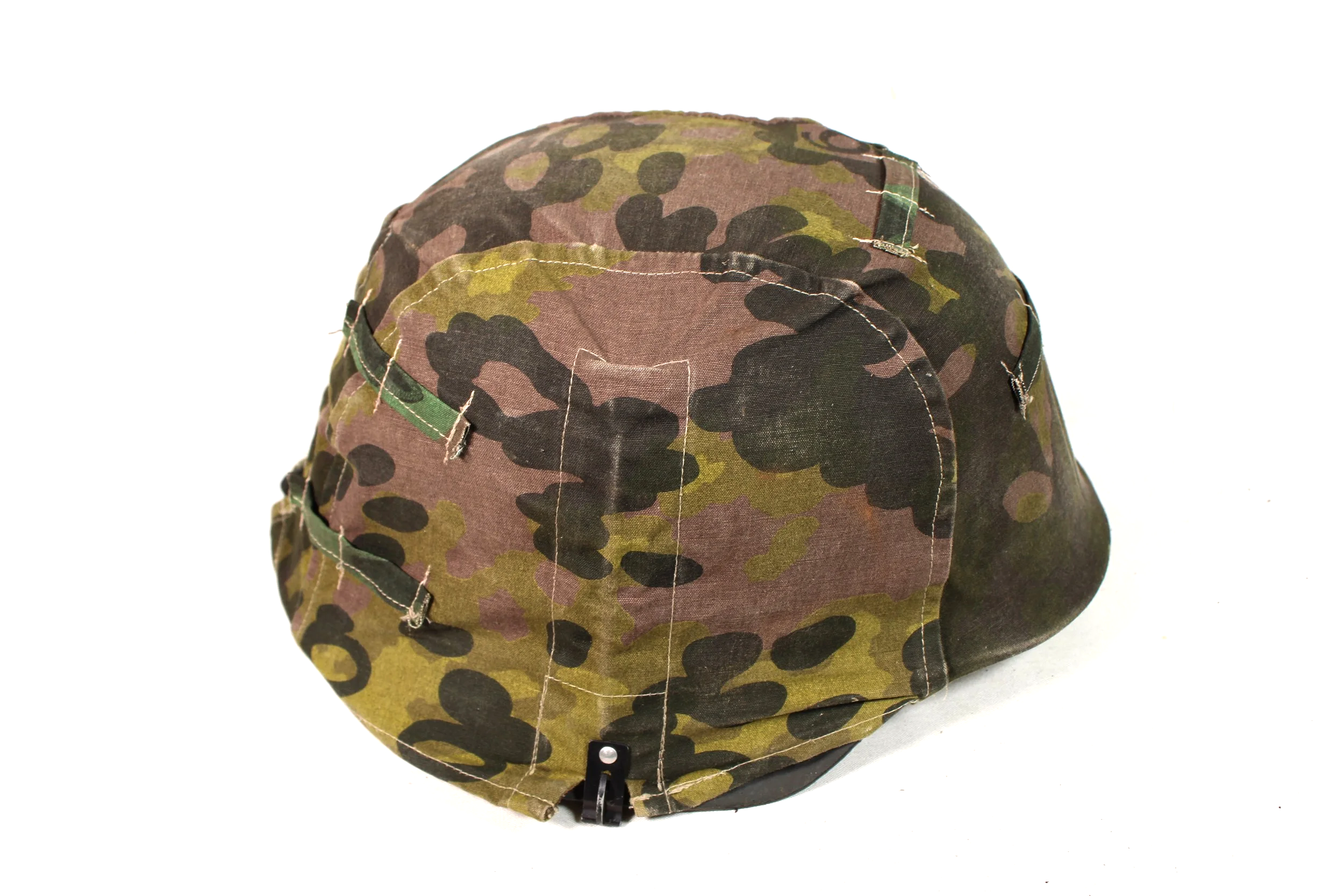 Reproduction Waffen SS WW2 German Overprint 5/6 Camo Helmet Cover W/Mixed Loops