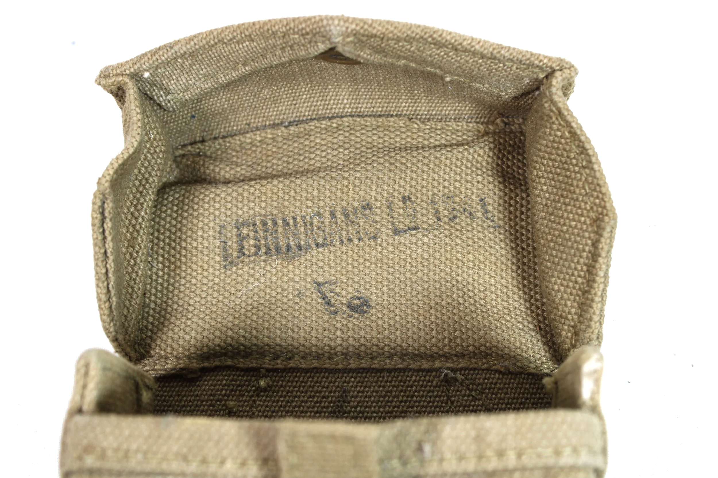 WW2 British Army Pattern 37 Webbing Basic Pouch 1941 Dated