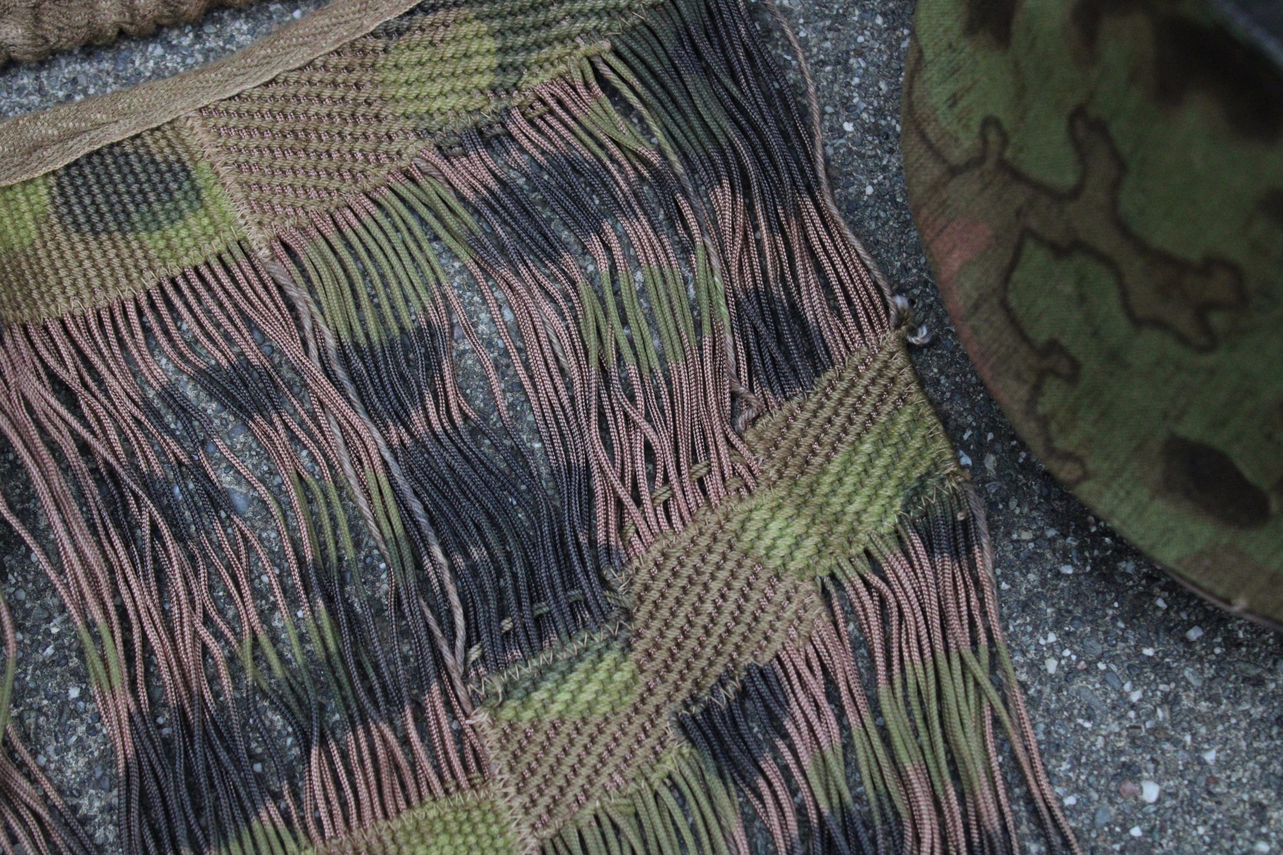 (Improved) Waffen SS Camouflage Sniper / MG Face Veil M42 Type 2 Reproduction WW2 German