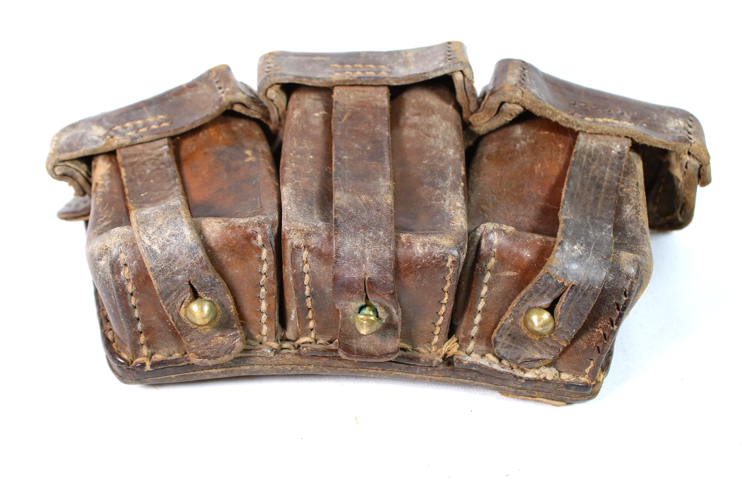 Turkish 8mm Mauser K98/ GEW98 Leather Ammo Pouches