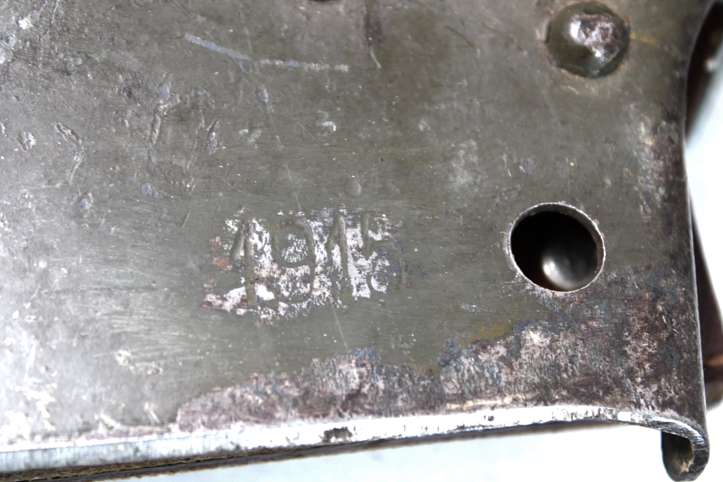 Original WW1 1915 dated Russian E-Tool Shovel and Reproduction WW1 German Carrier