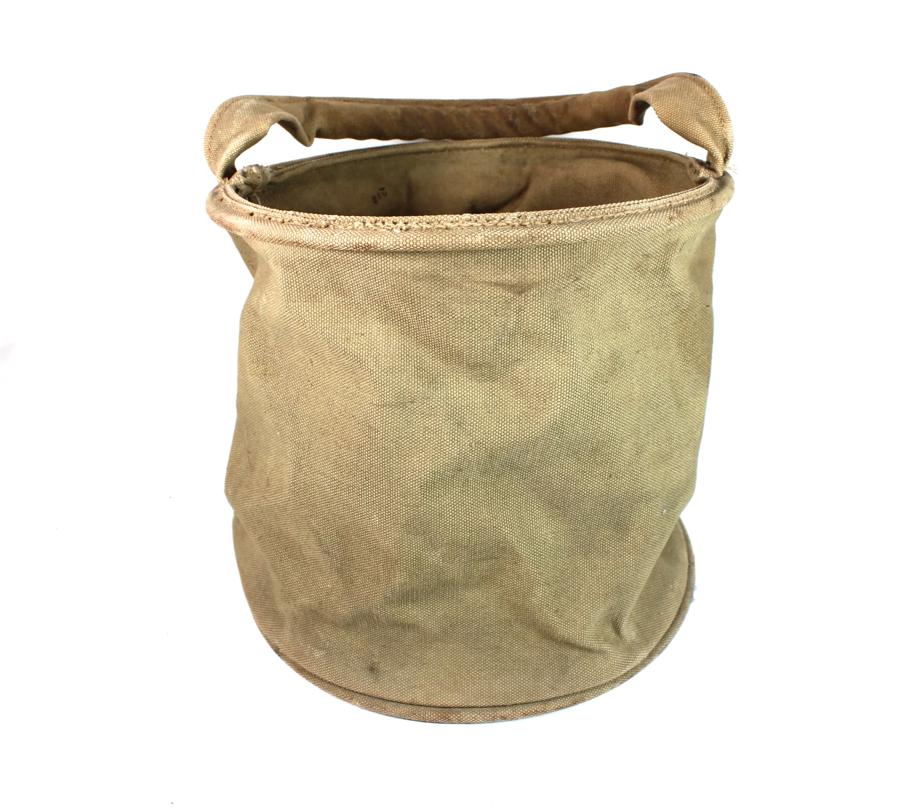 WWI 1918 US Canvas Collapsible Bucket Kemper-Thomas Company 1918