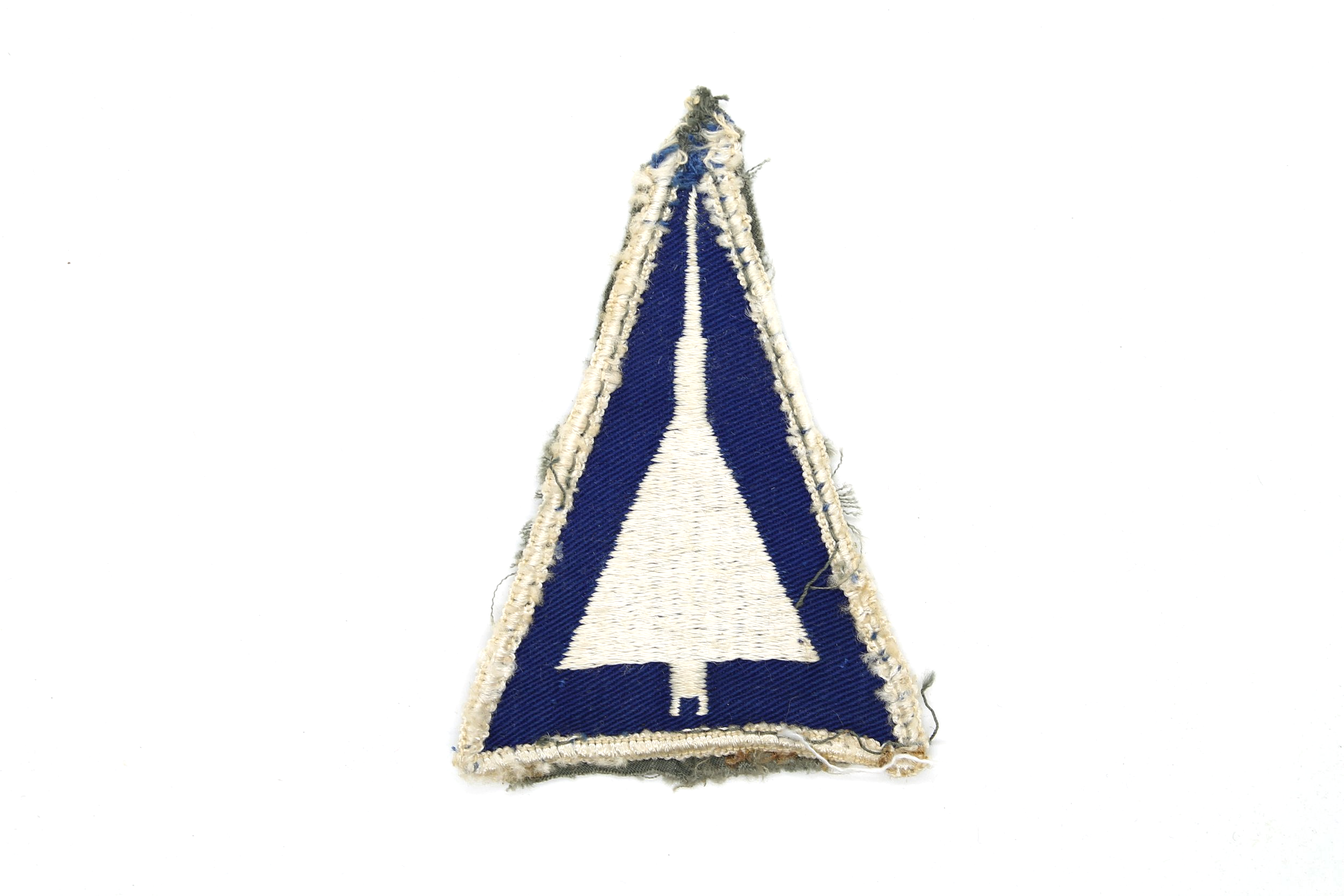 Vietnam War F-102 DELTA DAGGER (blue) triangle patch (Flight Suit Cut Off)