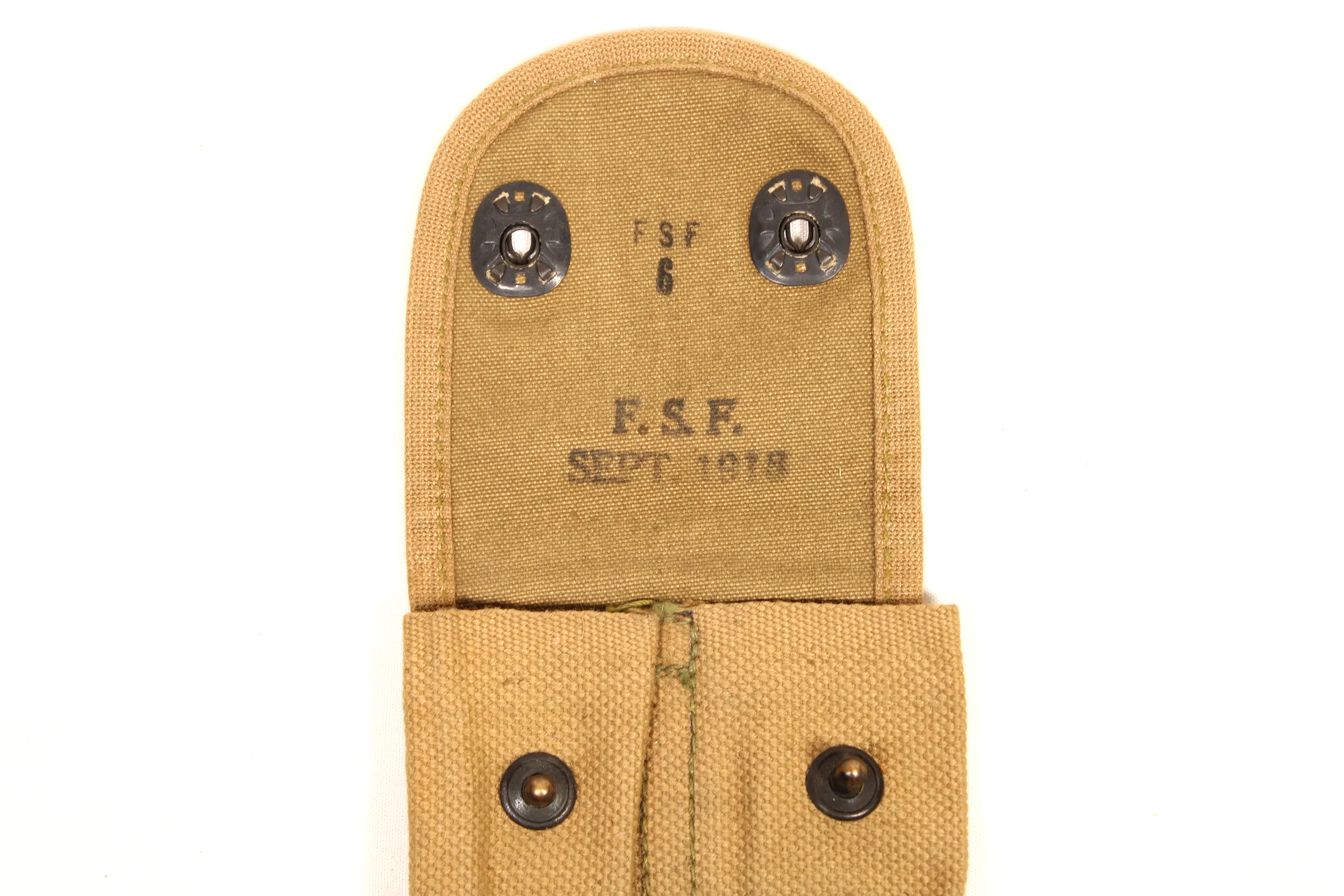 WW1 US M1911 45 Colt 2 Magazine Pouch FSF 1918 Mint