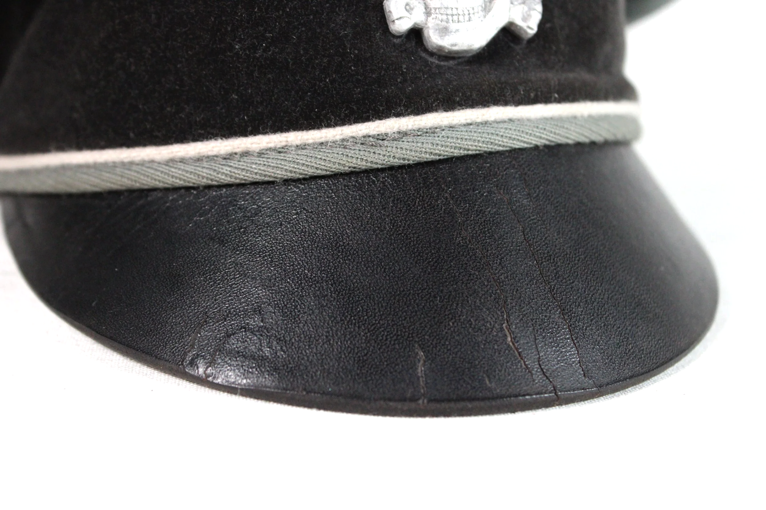 Waffen SS Old Janke Officer Crusher Visor Size 58