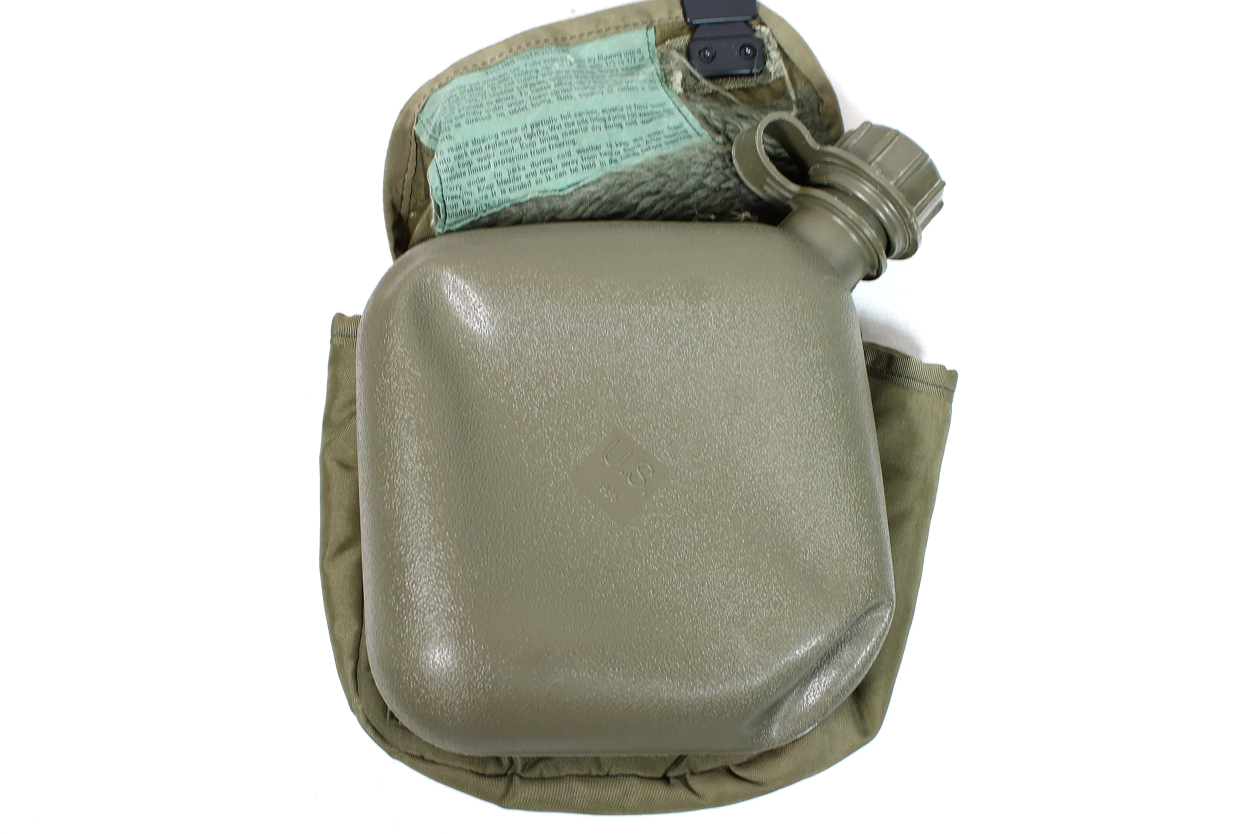 2 QT Collapsible Water Canteen with Cover, 1974 Cover, 1986 Canteen