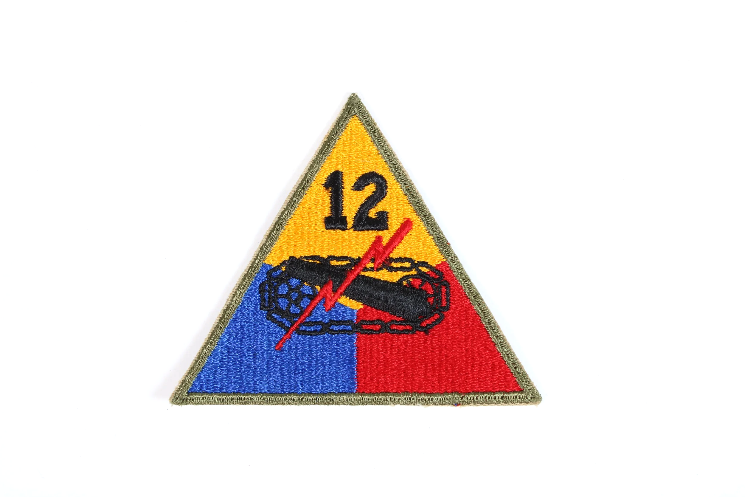 WW2 U.S. Army 12th Armored Division Shoulder Sleeve Insignia (SSI) patch