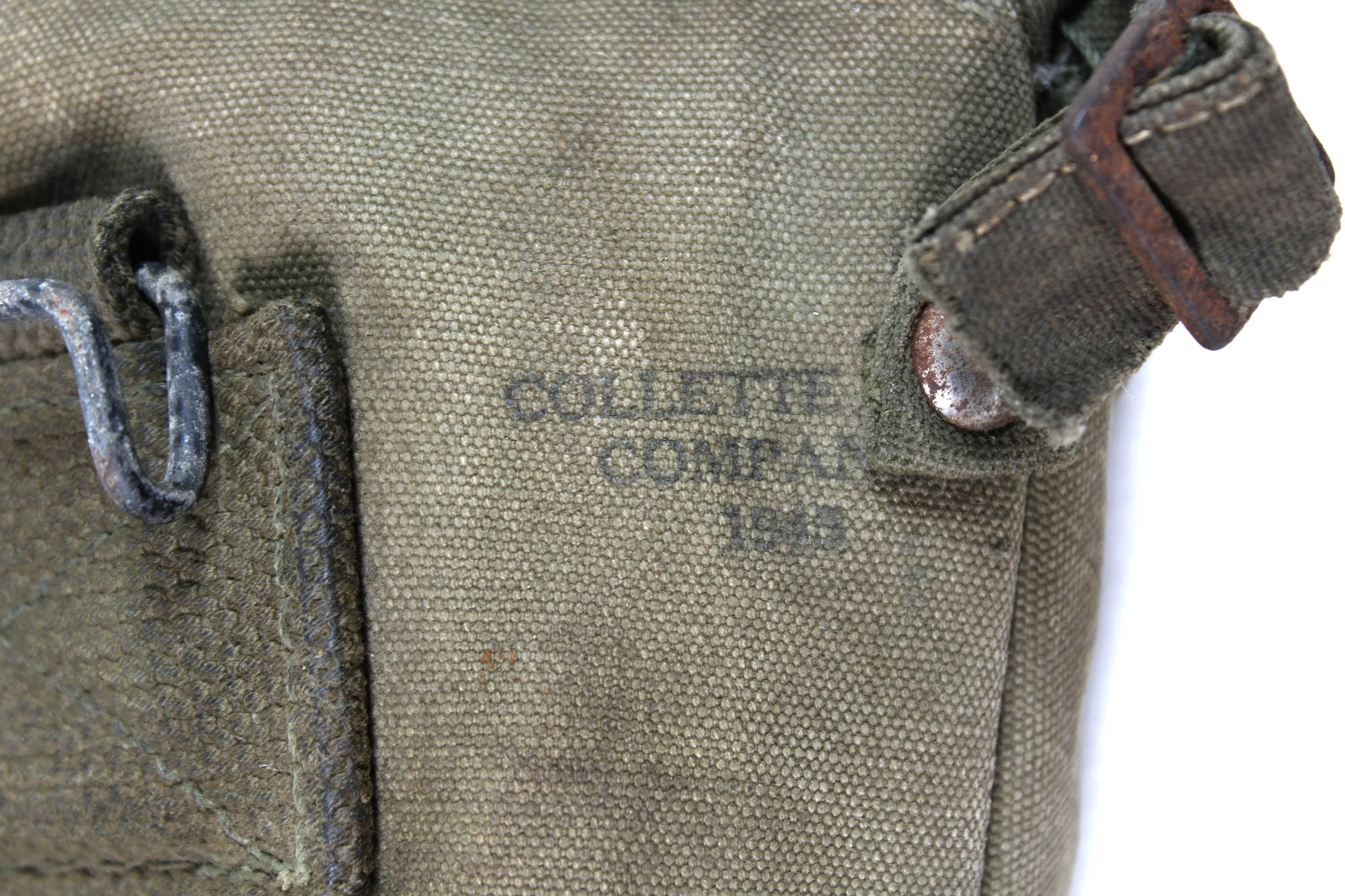 WW2 US 1945 Canteen Set W/ Custom Strap