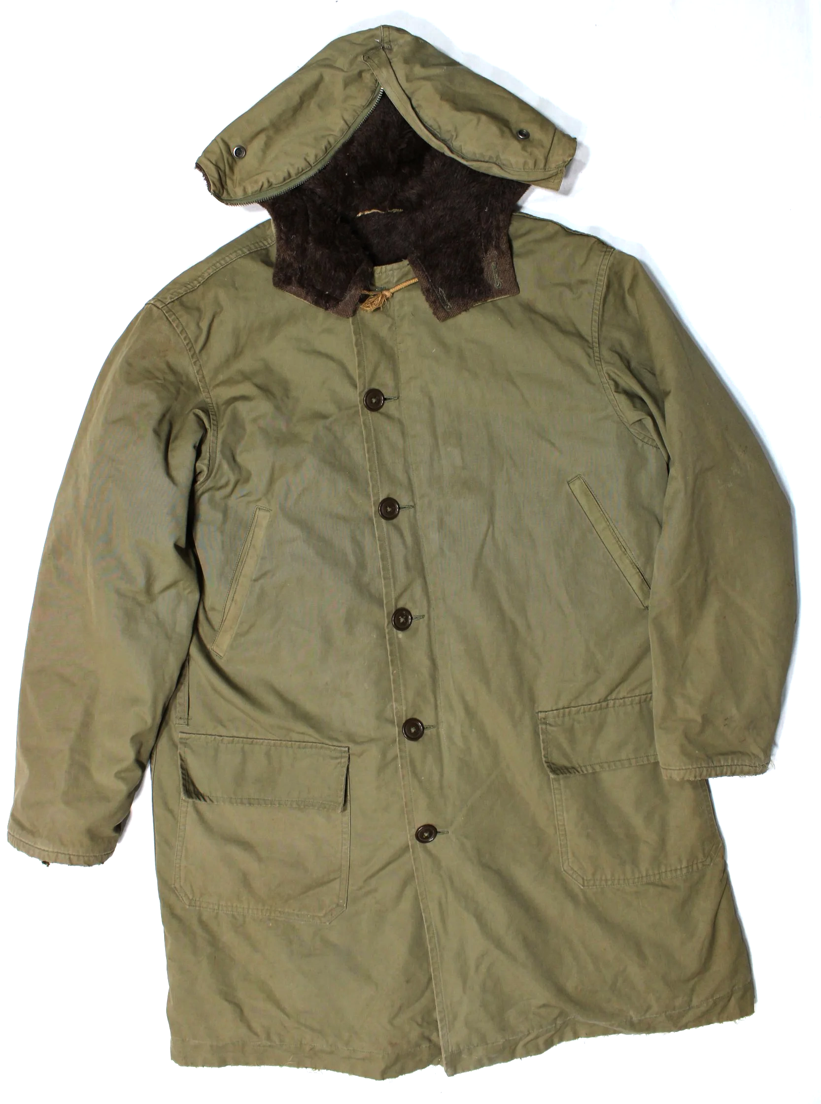 WW2 US Army Air Force Type B-9 Parka Military Jacket (Two Names!) Size 38