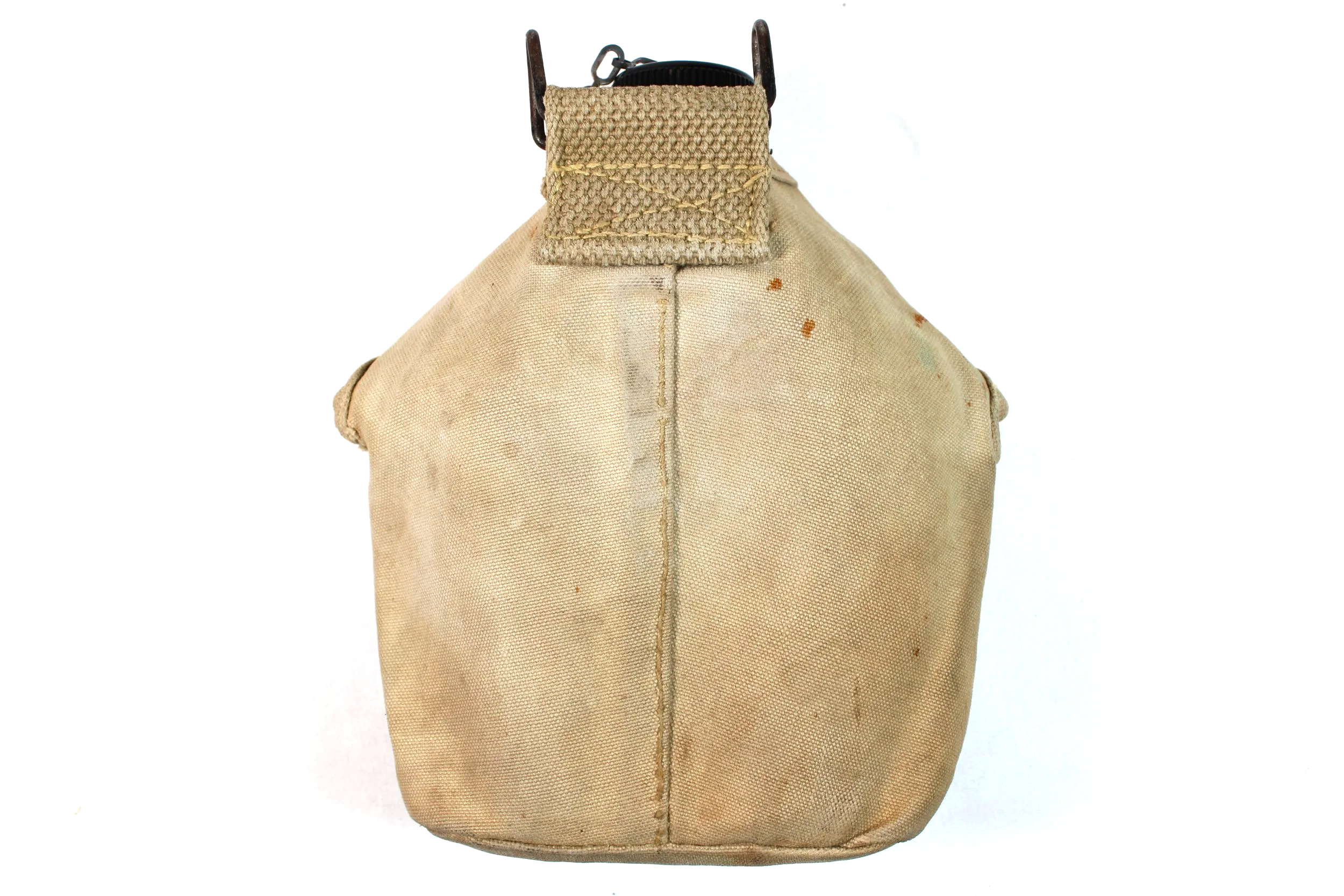 WW2 US P1 USMC Canteen Cover and 1944 Canteen (Named And ID'd) "Gusty J. Arrigo"