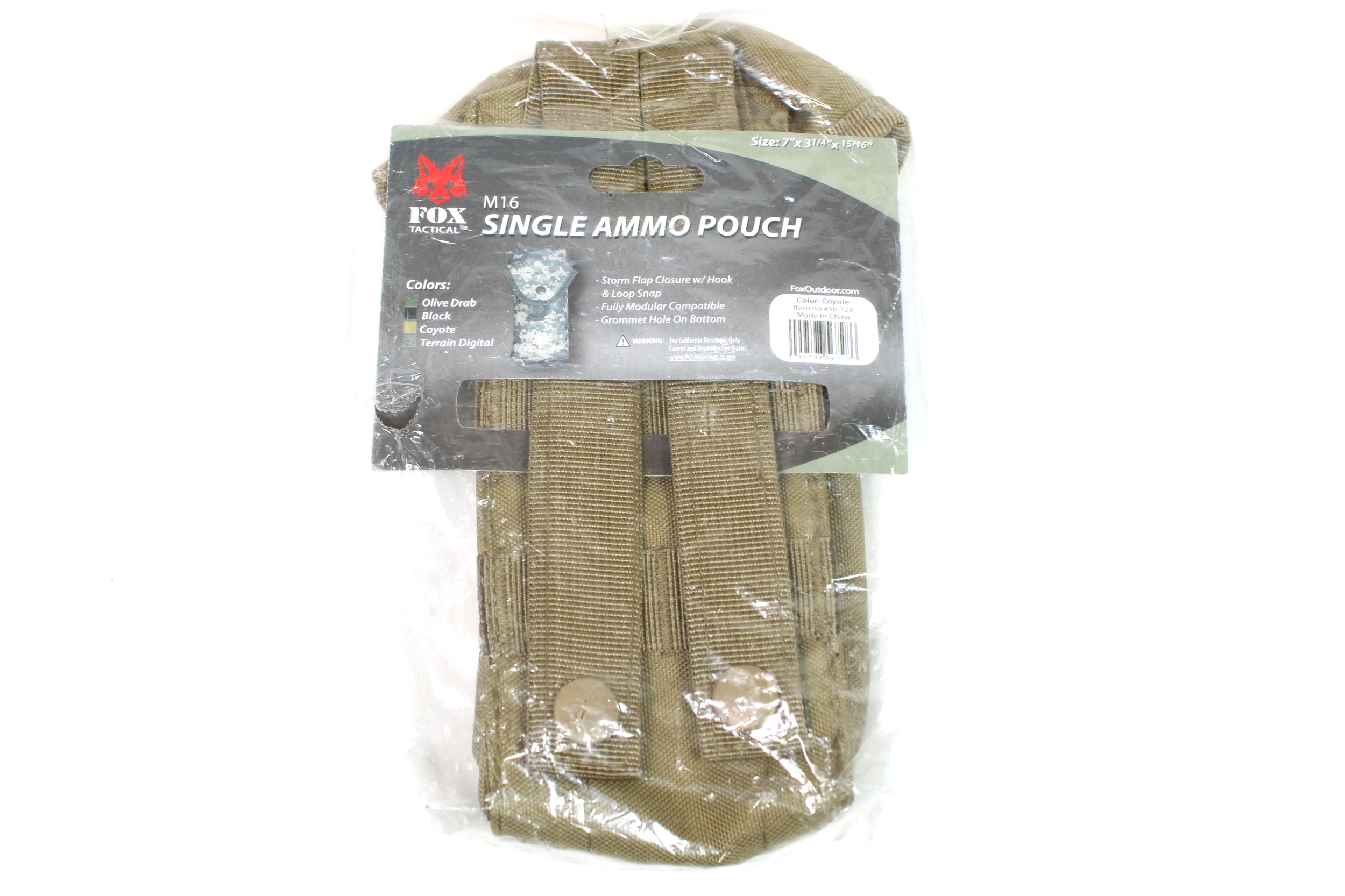 New Fox Tactical Single M16 Mag Pouch MOLLE
