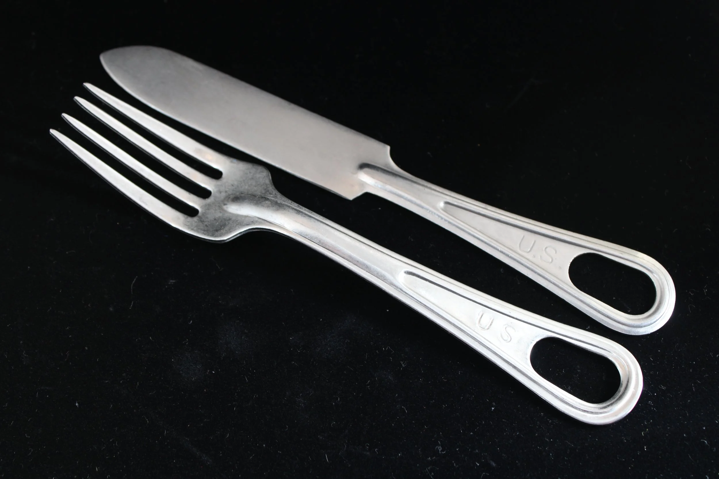 Vietnam War 1962 PATTERN FIELD MESS KIT MEAT CAN FORK & KNIFE UTENSIL