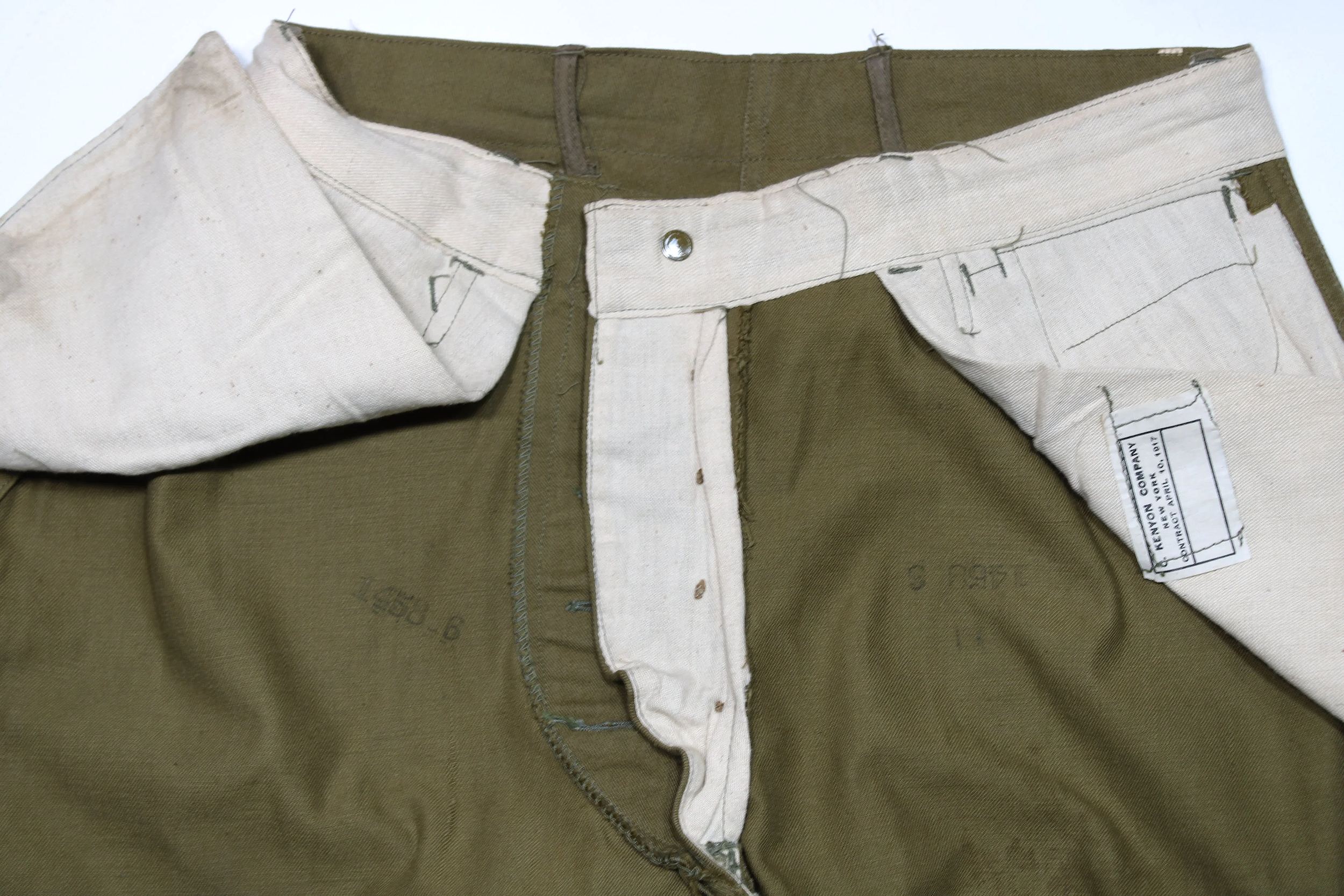 Original WWI US M1817 Canvas Breeches