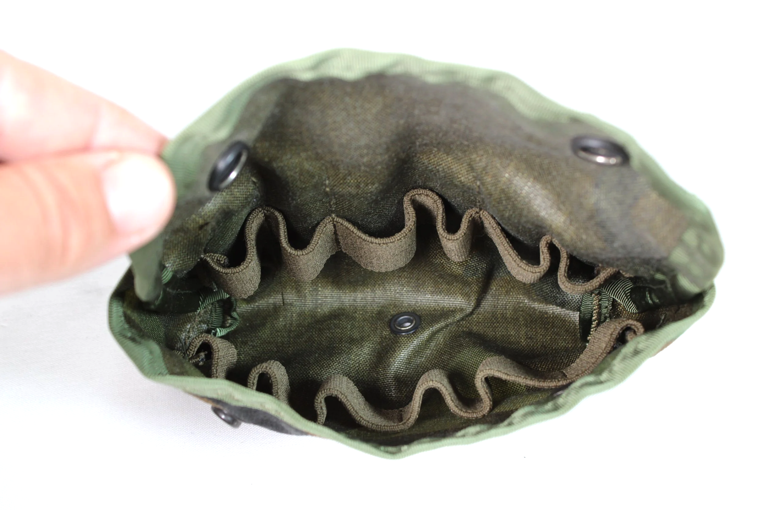 US Military Woodland Camo Shotgun Shell Pouch