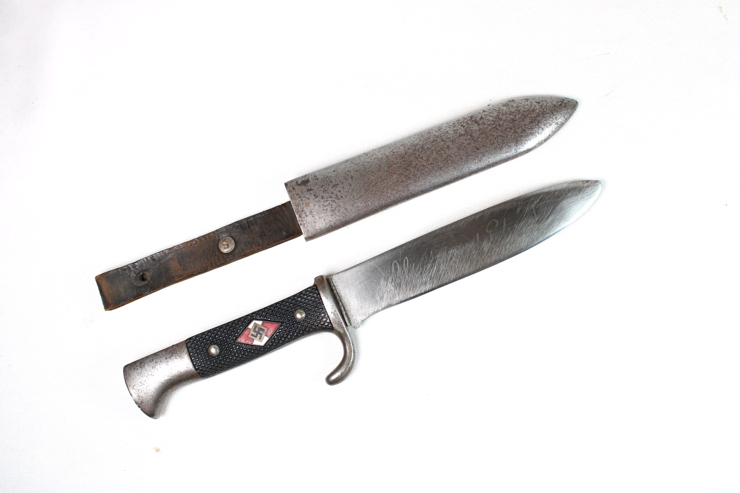 Earliest Model 1933 Hitler Youth "Hitlerjugend" Knife by Carl Wüsthof of Solingen
