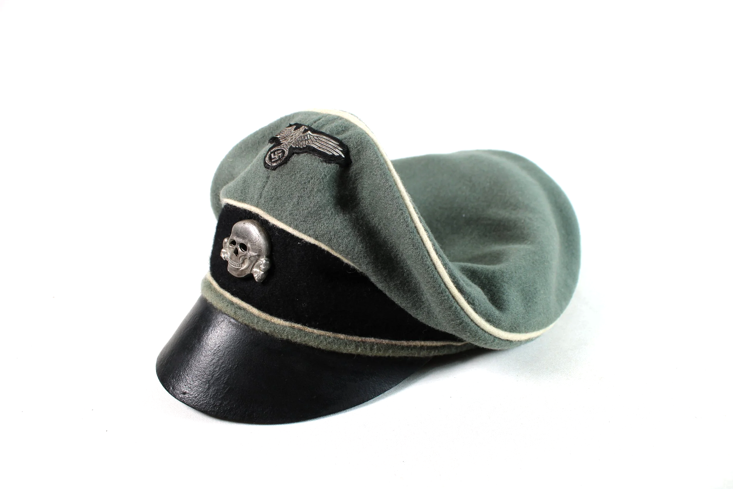 Waffen SS Old Janke Officer Reproduction Crusher Visor Size 59