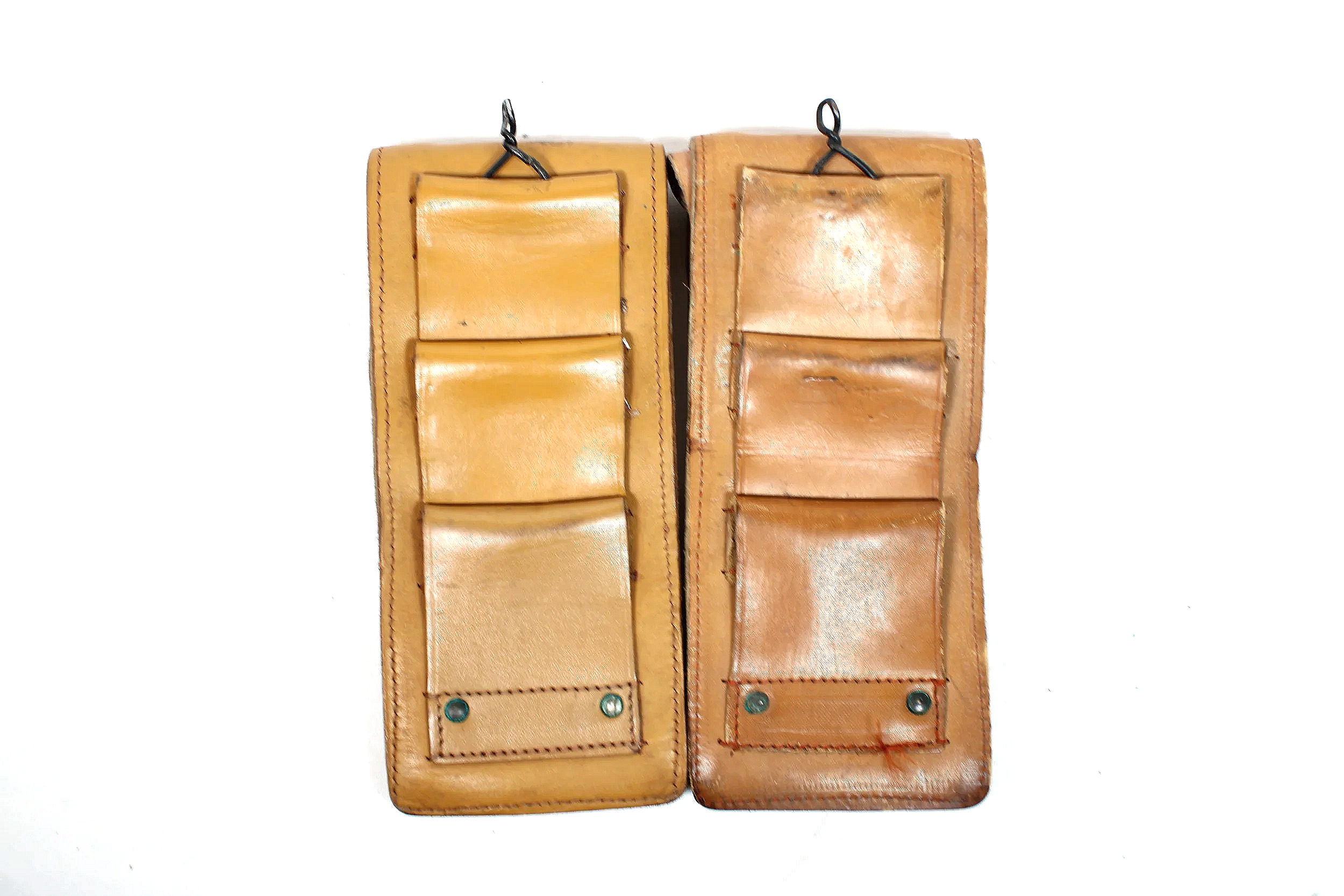 French MAT-49 submachine gun leather magazine pouches