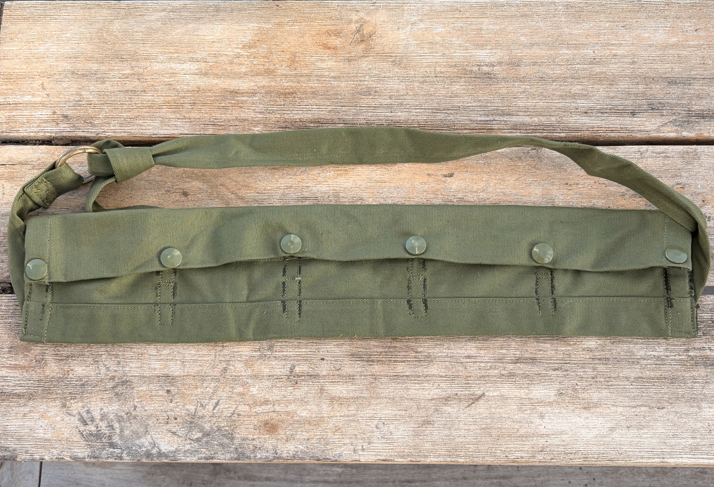 Vietnam War Australian Military Bandoleer Green 7.62mm Ammo MK1 1967