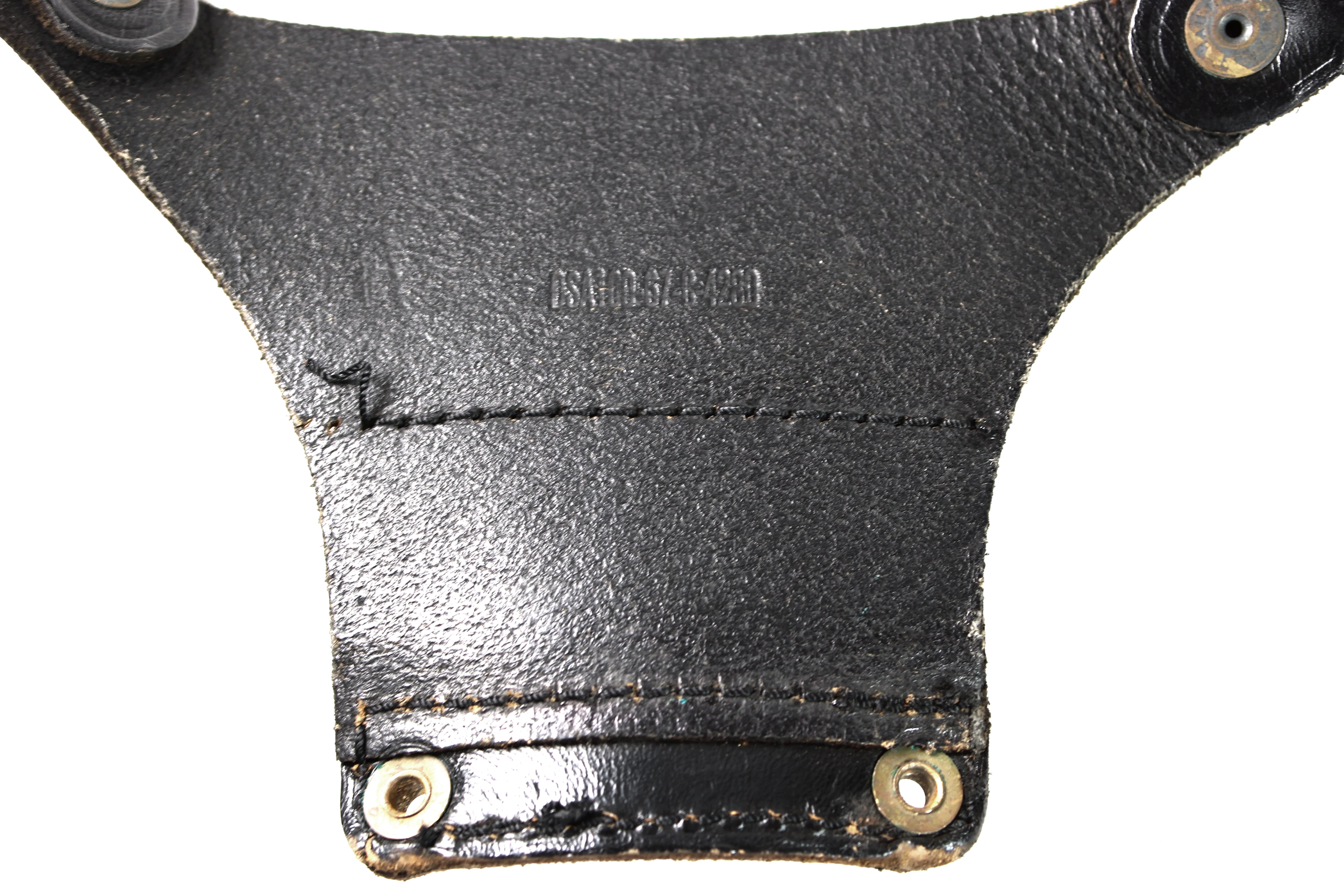 U.S. Military Police (MP) Black Leather Shoulder Cross Strap For 1911 , 1967 Dated
