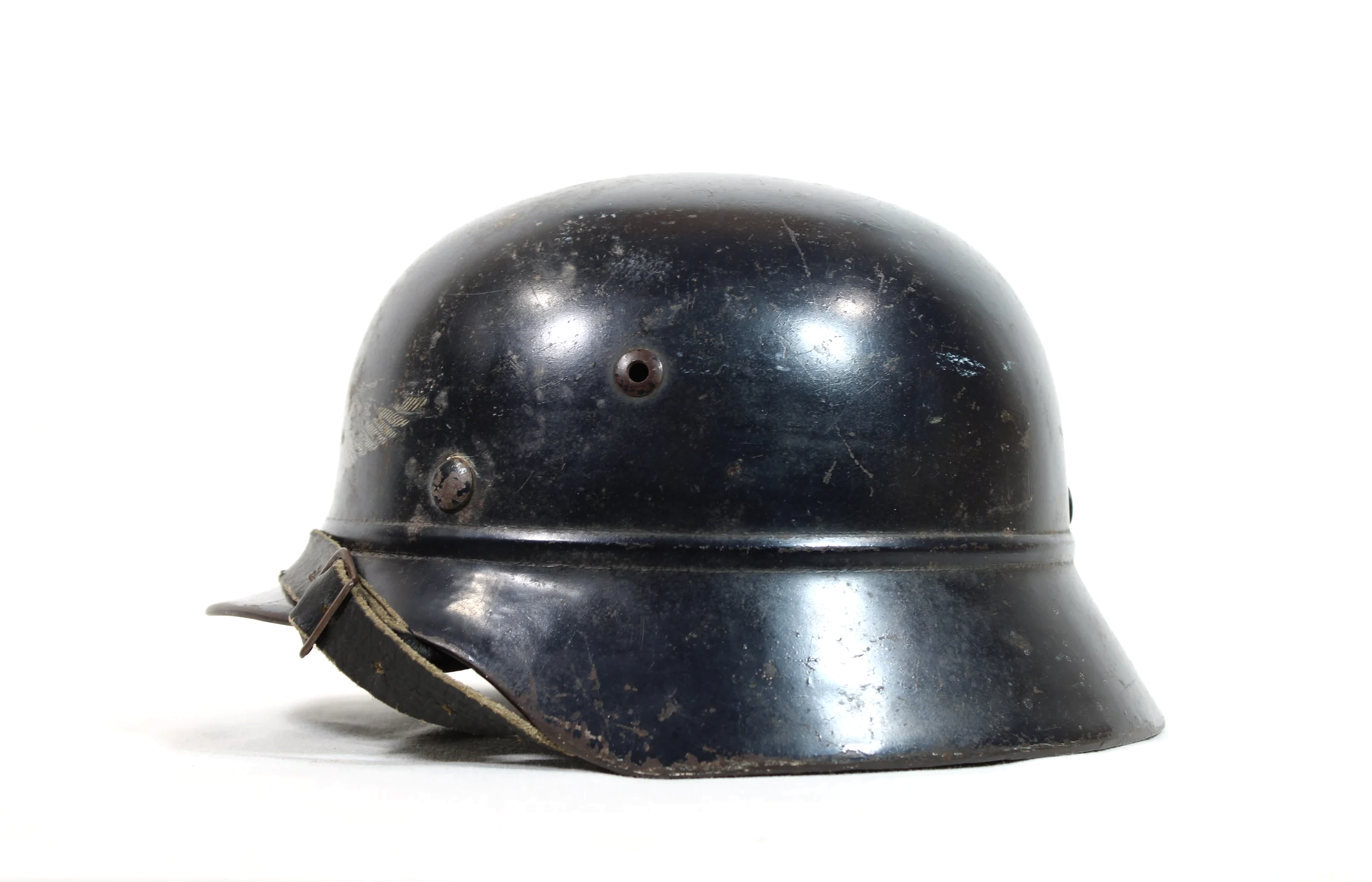 M35 NS62 Beaded Luftschutz Civil Air Defense WW2 German Helmet