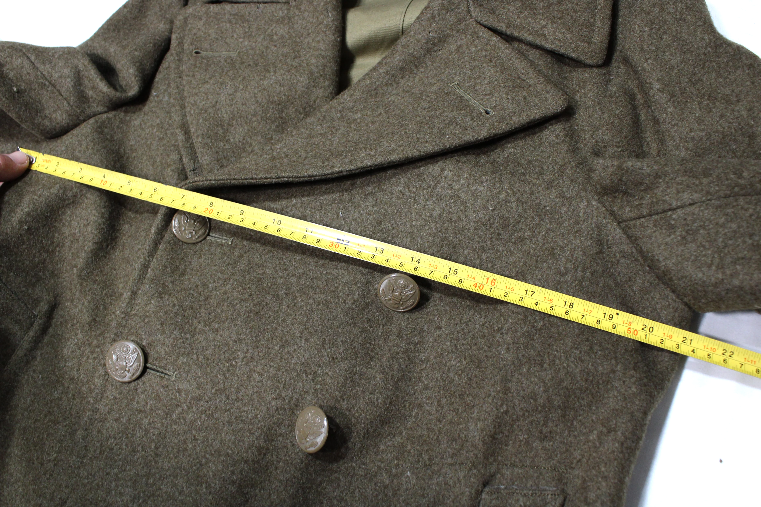US WW2 Enlisted Men Wool Greatcoat 36R