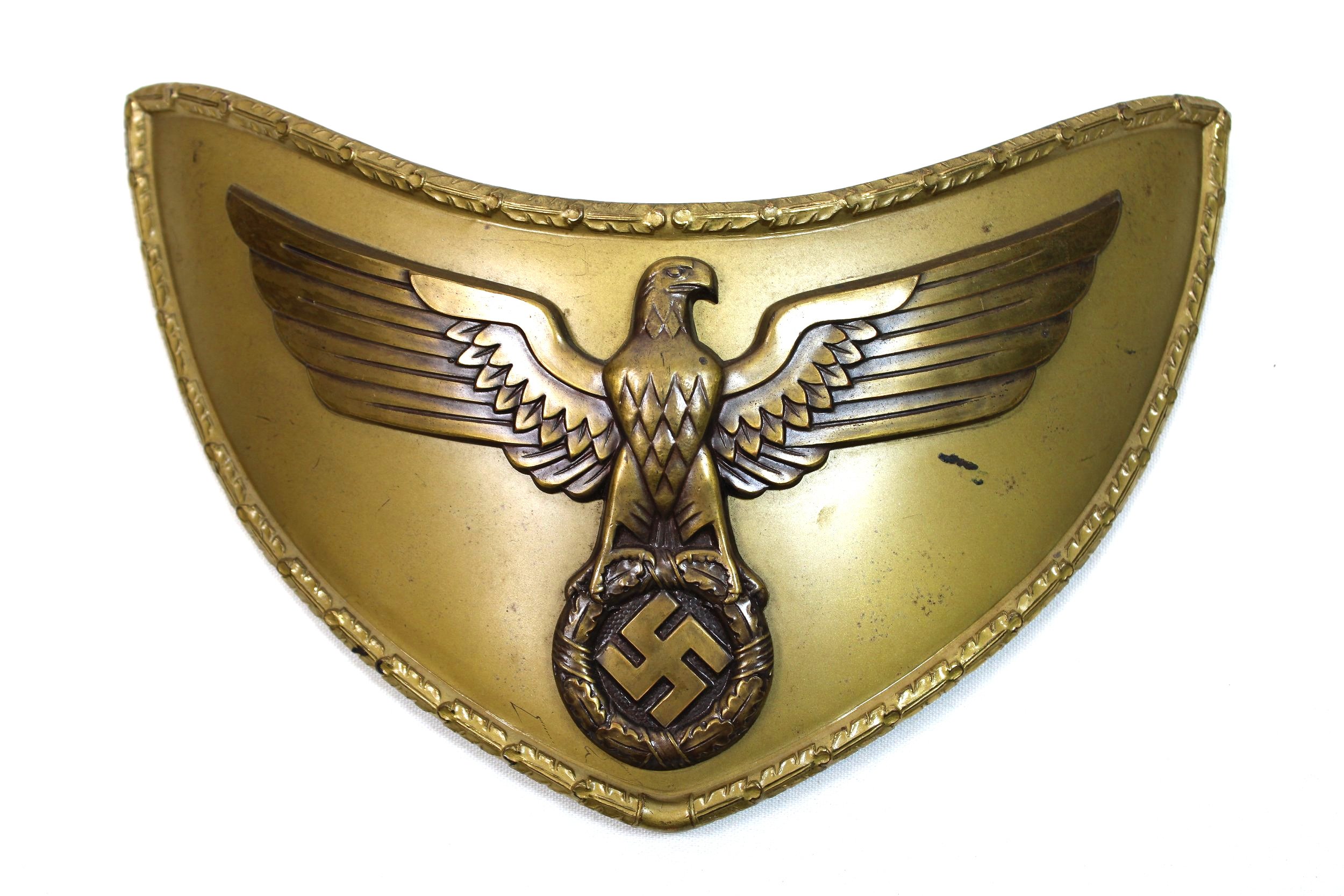 Rare Original NSDAP Political Leader / Political Flag Bearer Gorget By Eugen Schmidhäussler of Pforzheim, RZM M1/128