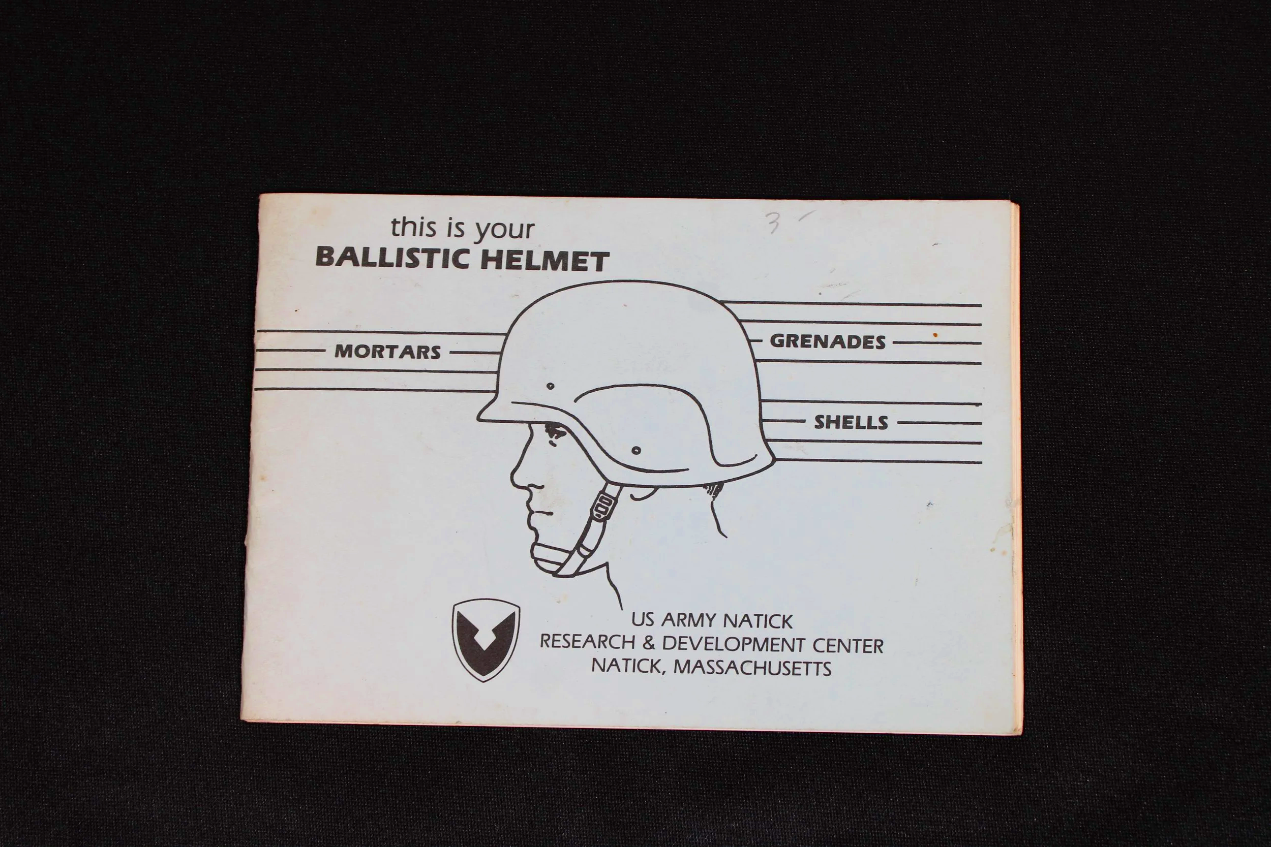 US Army Natick This is your Ballistic Helmet Booklet PASGT Manual