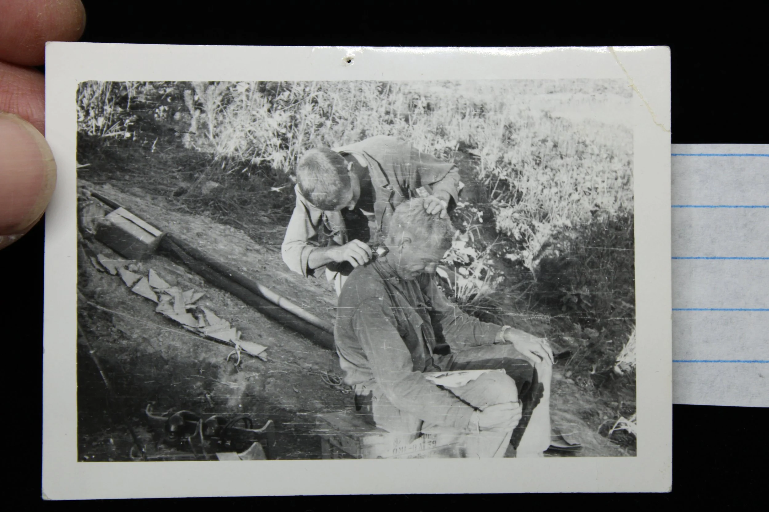 Lot of 5 Korean War Photos W/ Names and Descriptions