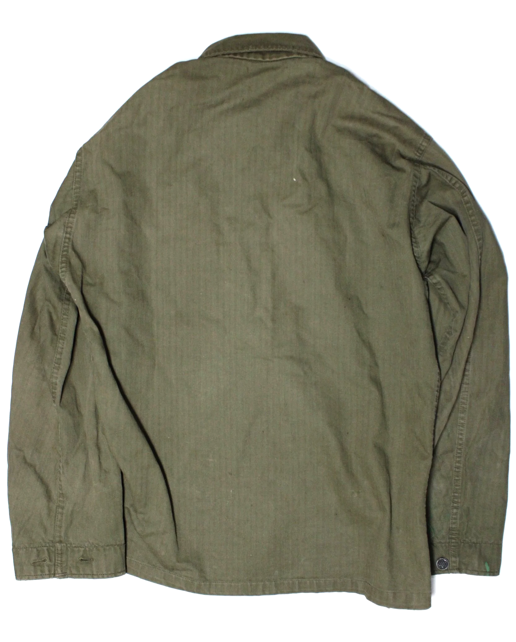WWII US Army HBT Herringbone Twill 13 Star Button Jacket Shirt