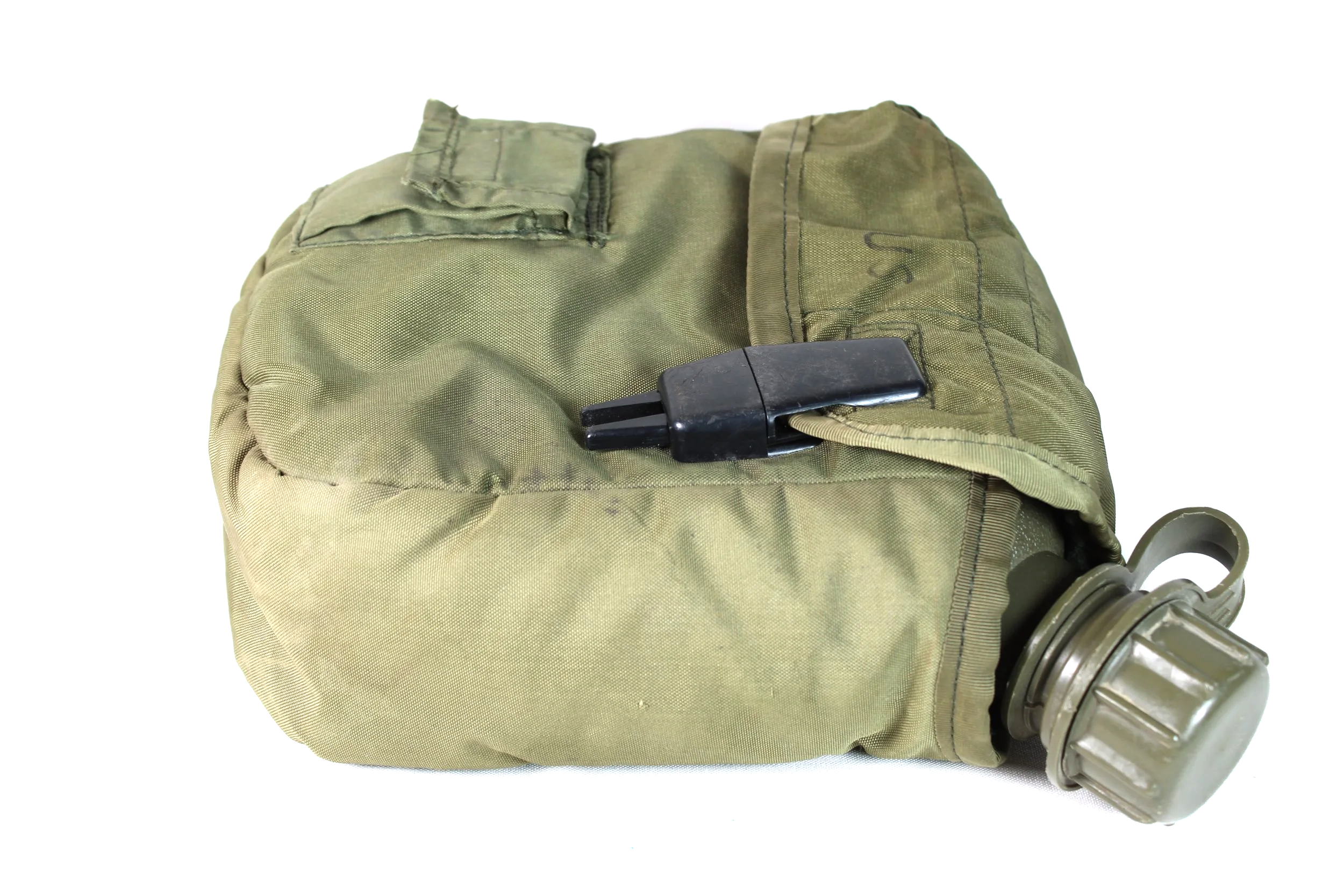 2 QT Collapsible Water Canteen with Cover, 1974 Cover, 1986 Canteen