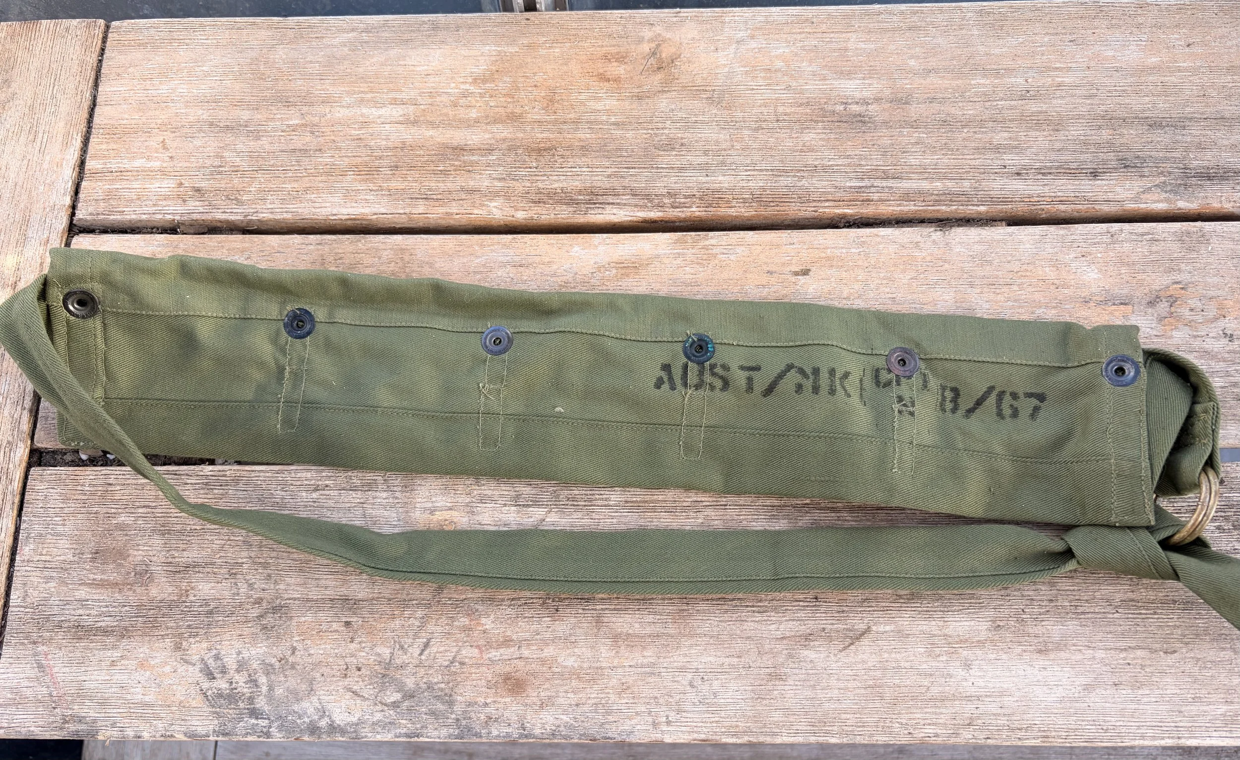 Vietnam War Australian Military Bandoleer Green 7.62mm Ammo MK1 1967