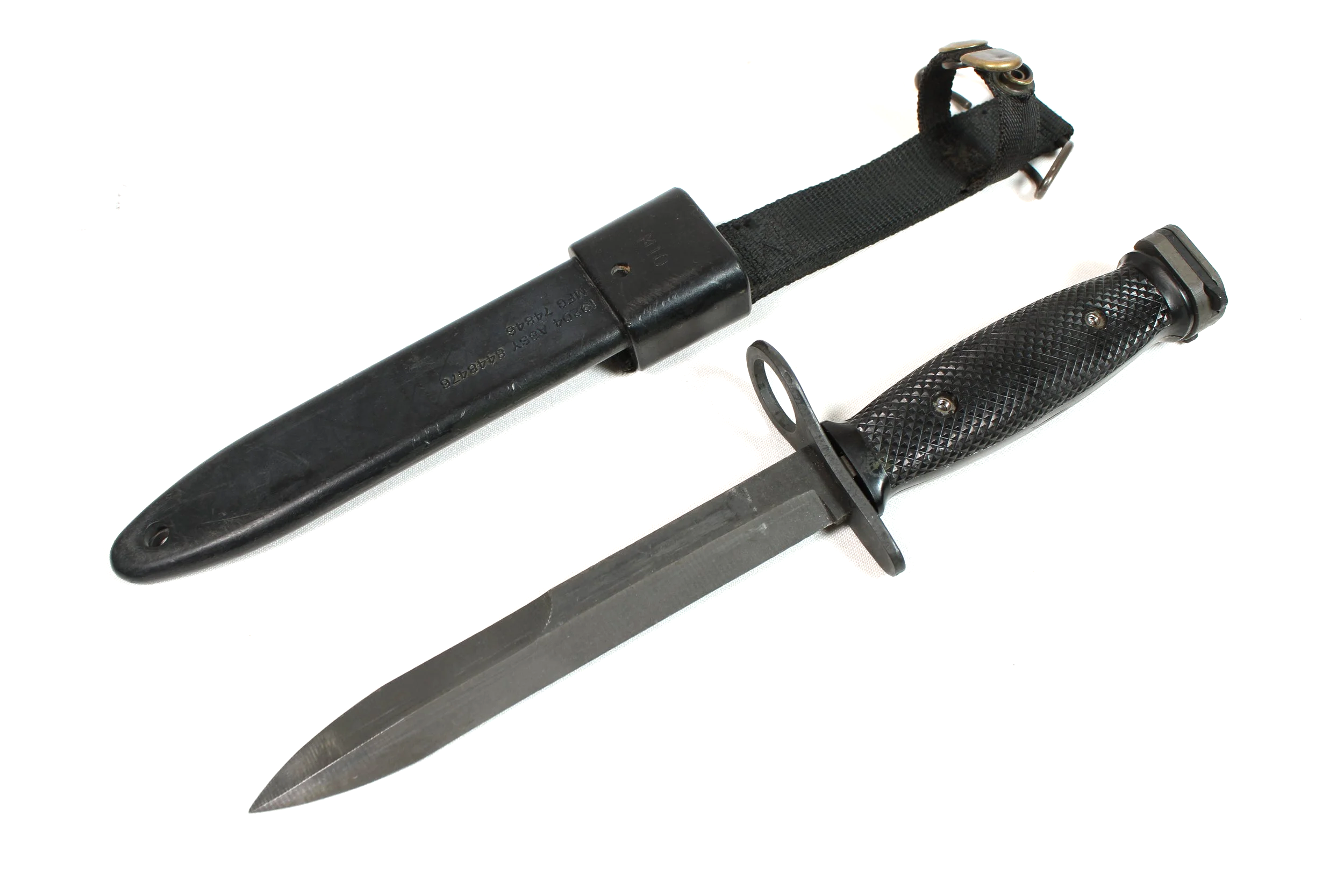 M7 Bayonet in M10 Scabbard Fits M16 and M4 Rifle