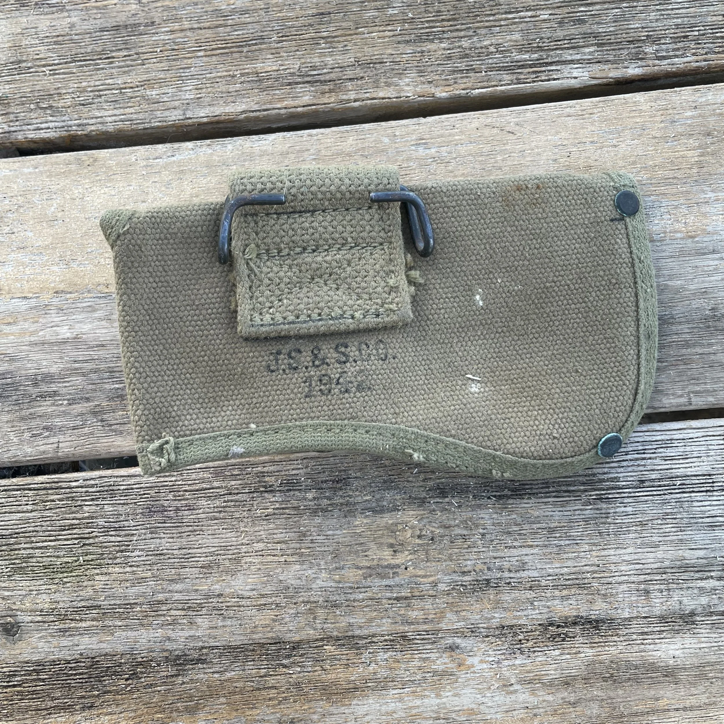 Original WW2 U.S. Army Hatchet Canvas Cover 1942 Dated