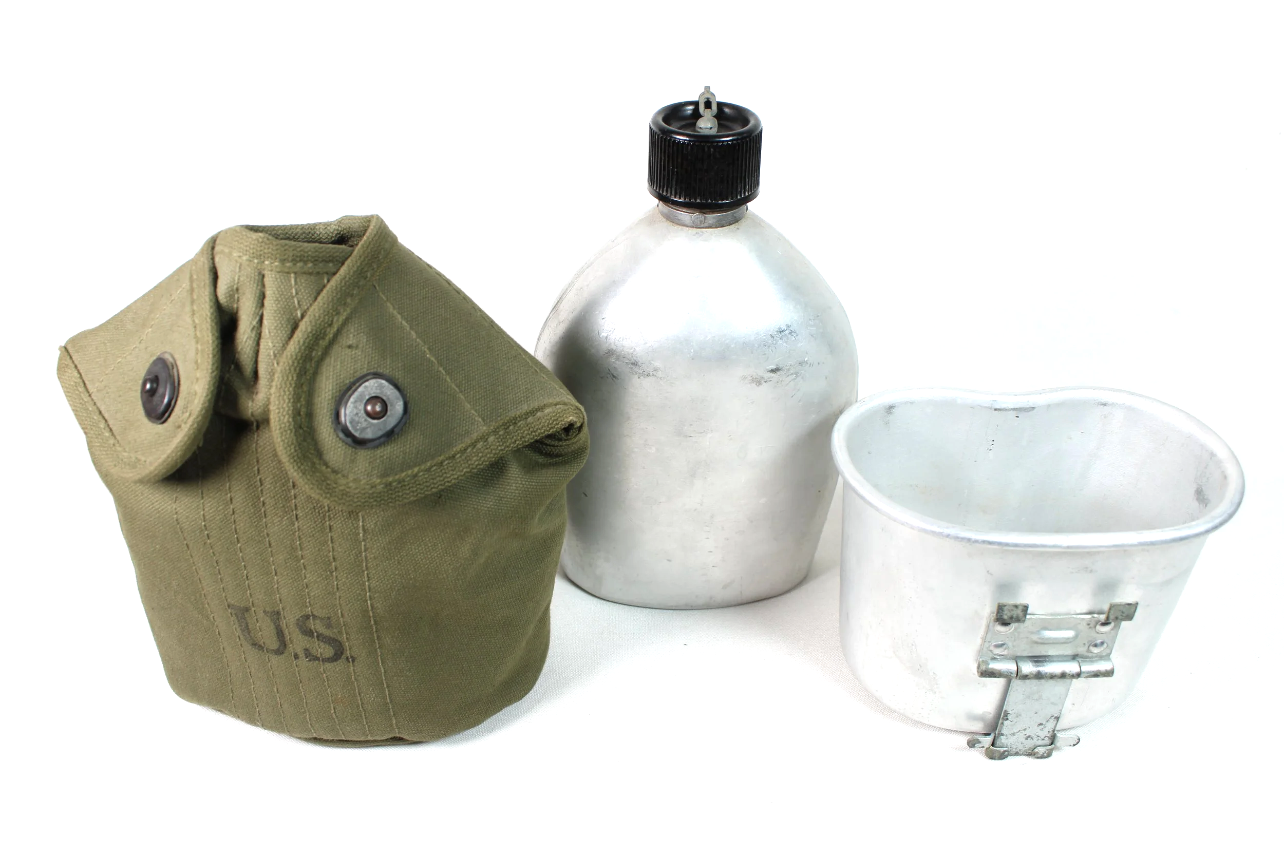 MINT! 1951 Korean War Canteen Cover W/ 1945 Canteen & Cup