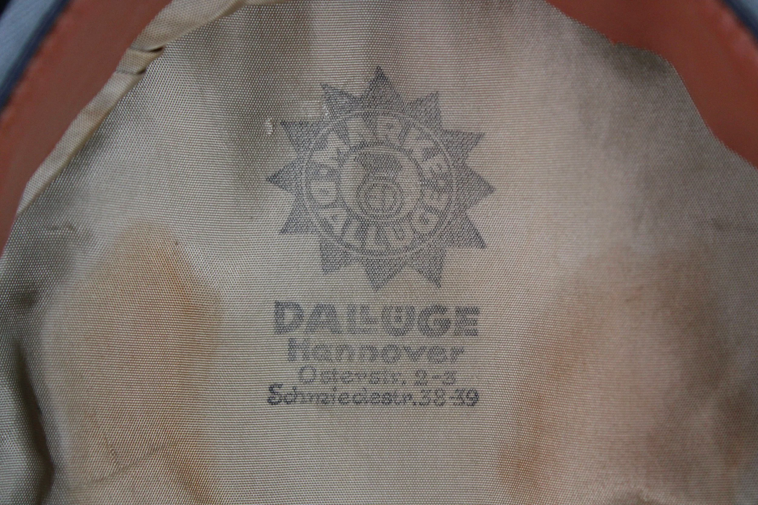 Waffen SS Old Janke Officer Crusher Visor Size 58