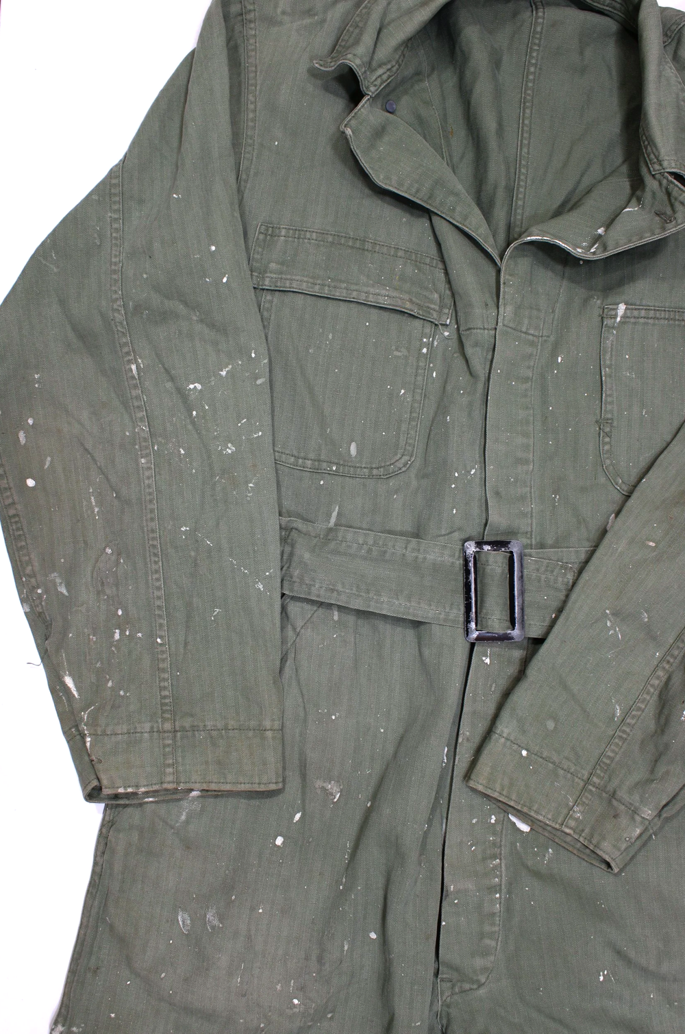 WW2 US Army HBT 13 Star Button Herringbone Coveralls-High Quality