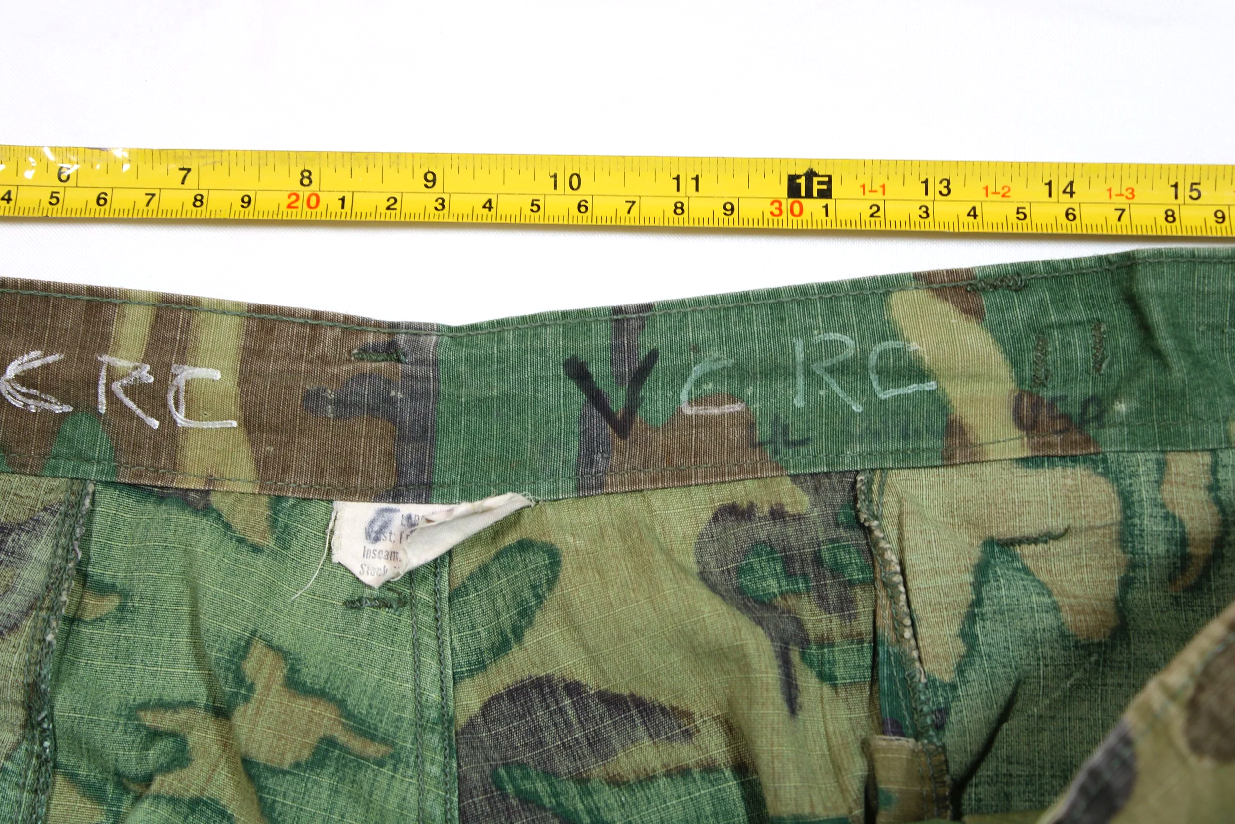 Ripstop ERDL 1968 Jungle Fatigue Vietnam war Pants Large Long Modified Movie Prop