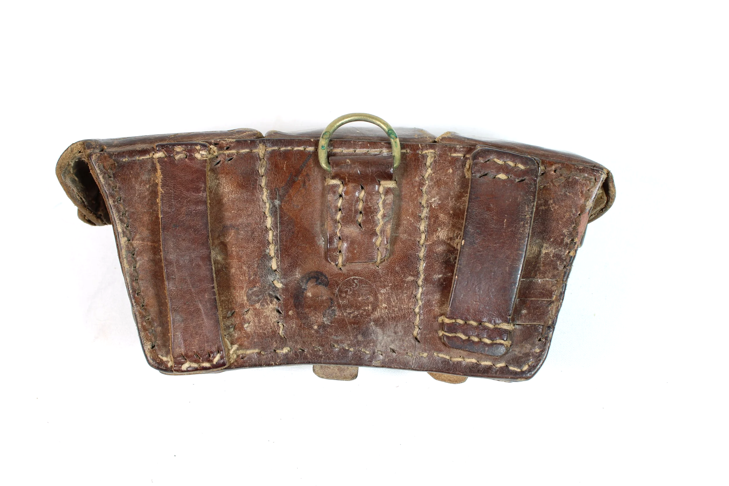 Turkish 8mm Mauser K98/ GEW98 Leather Ammo Pouches