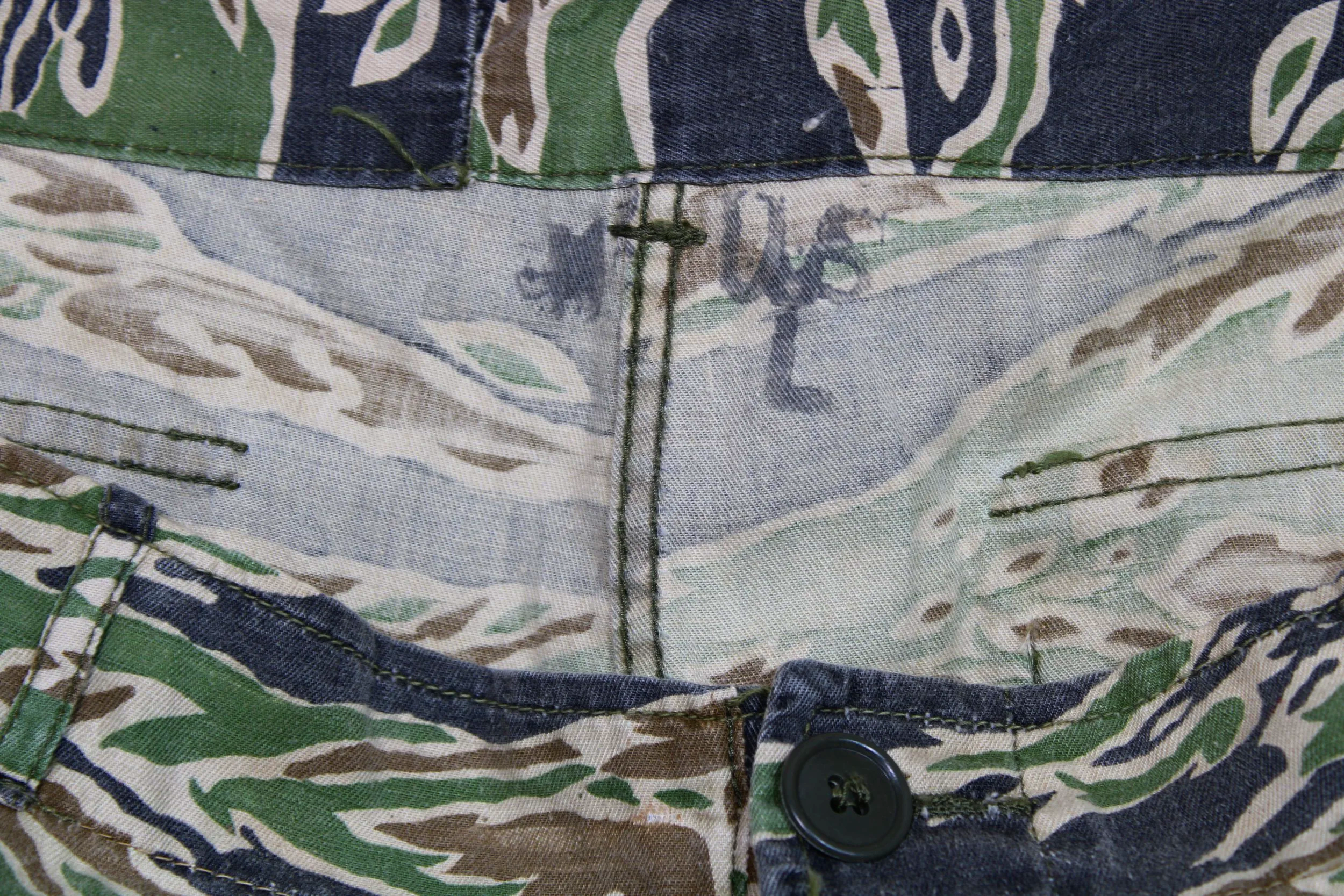 Late War - Lightweight - Dense (LLD) Original Vietnam War Tiger Strip Pants Size US Large 36"