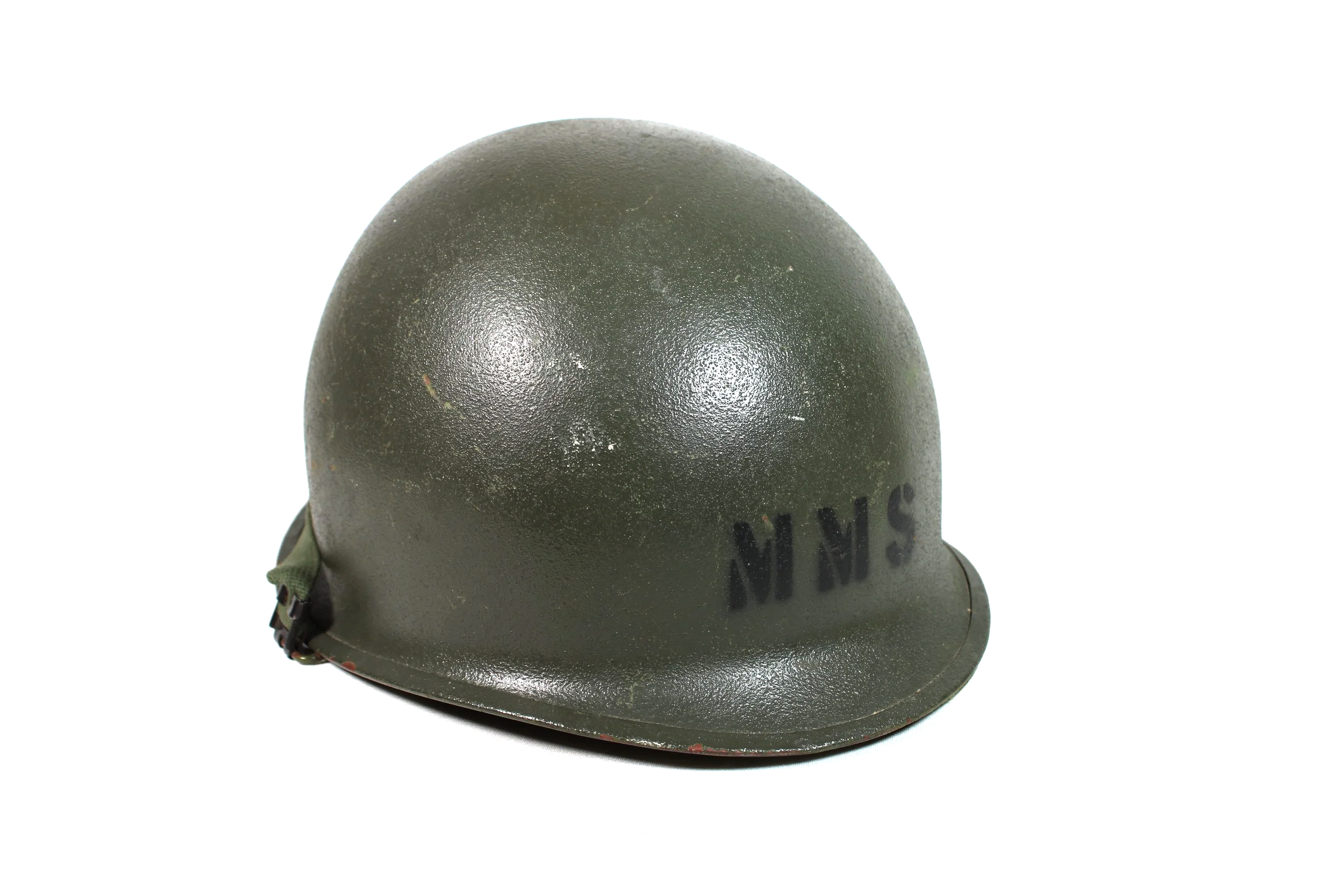Vietnam War Era Rear Seam Helmet and Liner "MMS 24" Stenciled