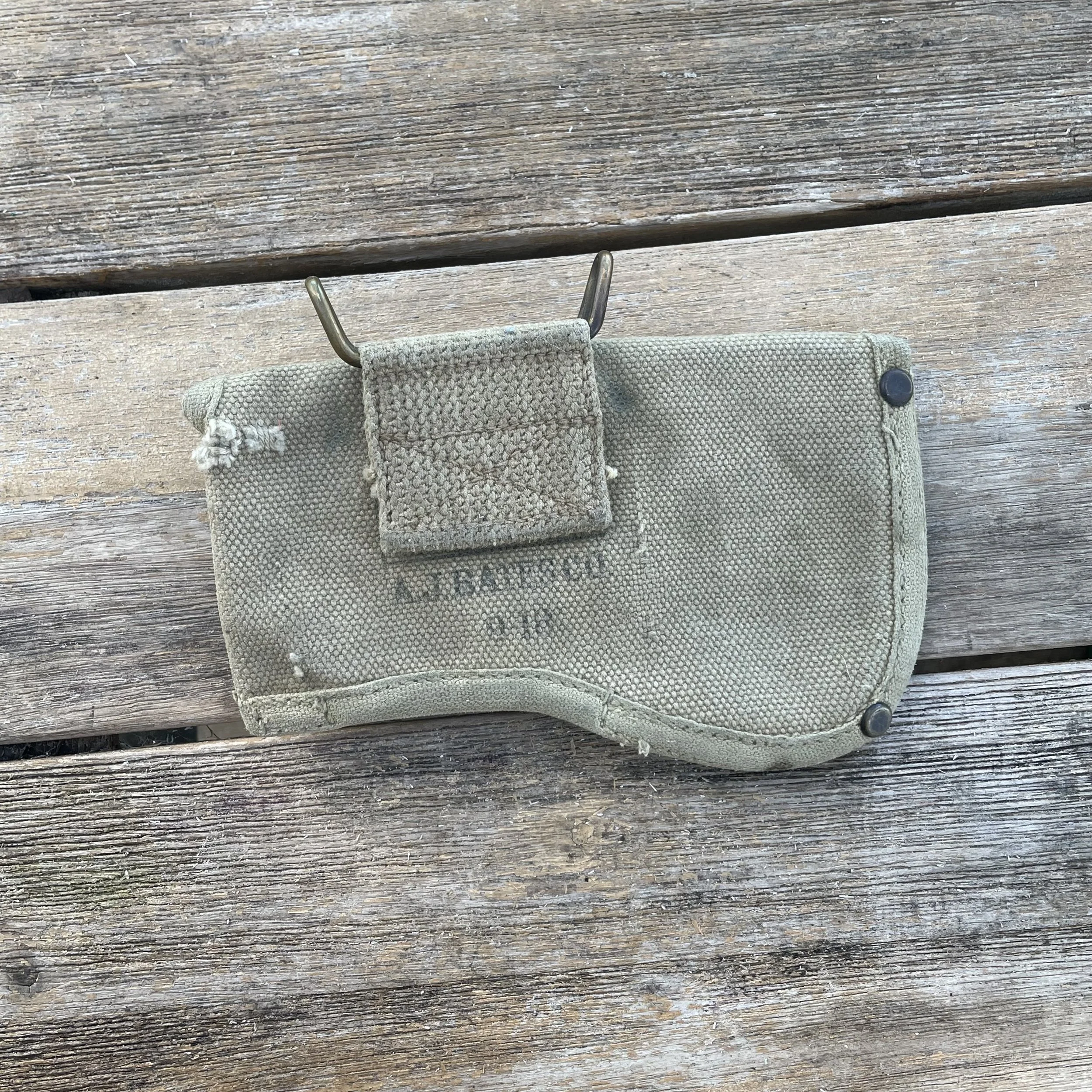 Original WWI U.S. Army M-1917 Hatchet Canvas Cover 1918 Dated
