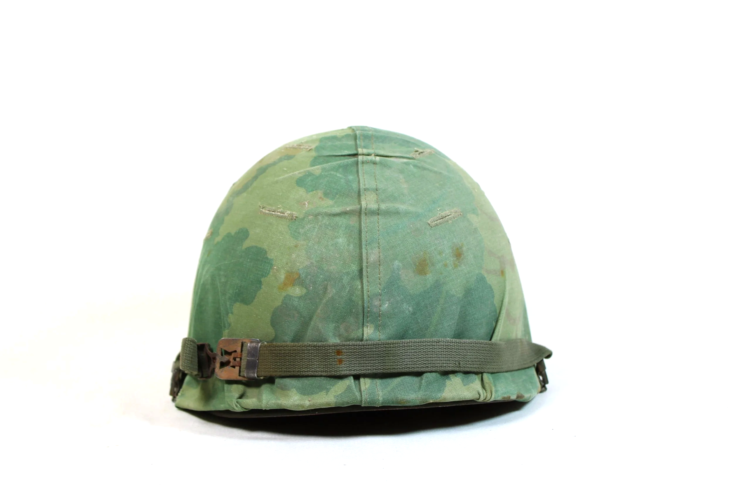 Early Vietnam War M1 Helmet set W/Deep early Mitchel Cover and Korean War Era Liner W/Decals