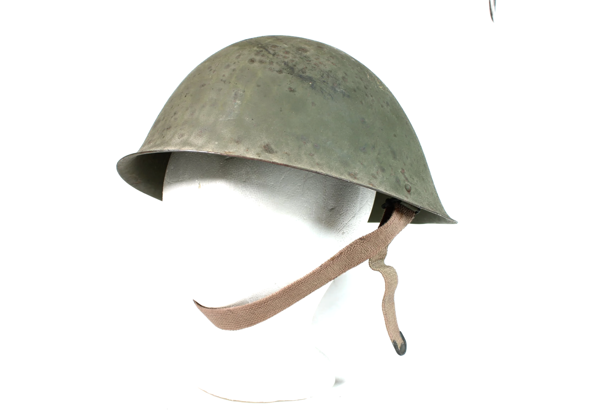 British Raw Edge Turtle Shell Helmet 1950's