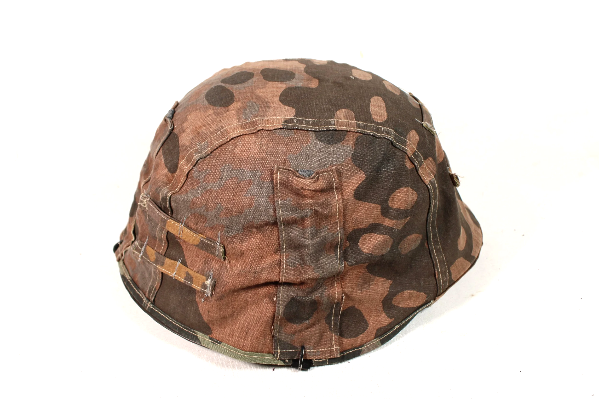 Reproduction Waffen SS WW2 German Overprint Camo Helmet Cover W/Mixed Loops