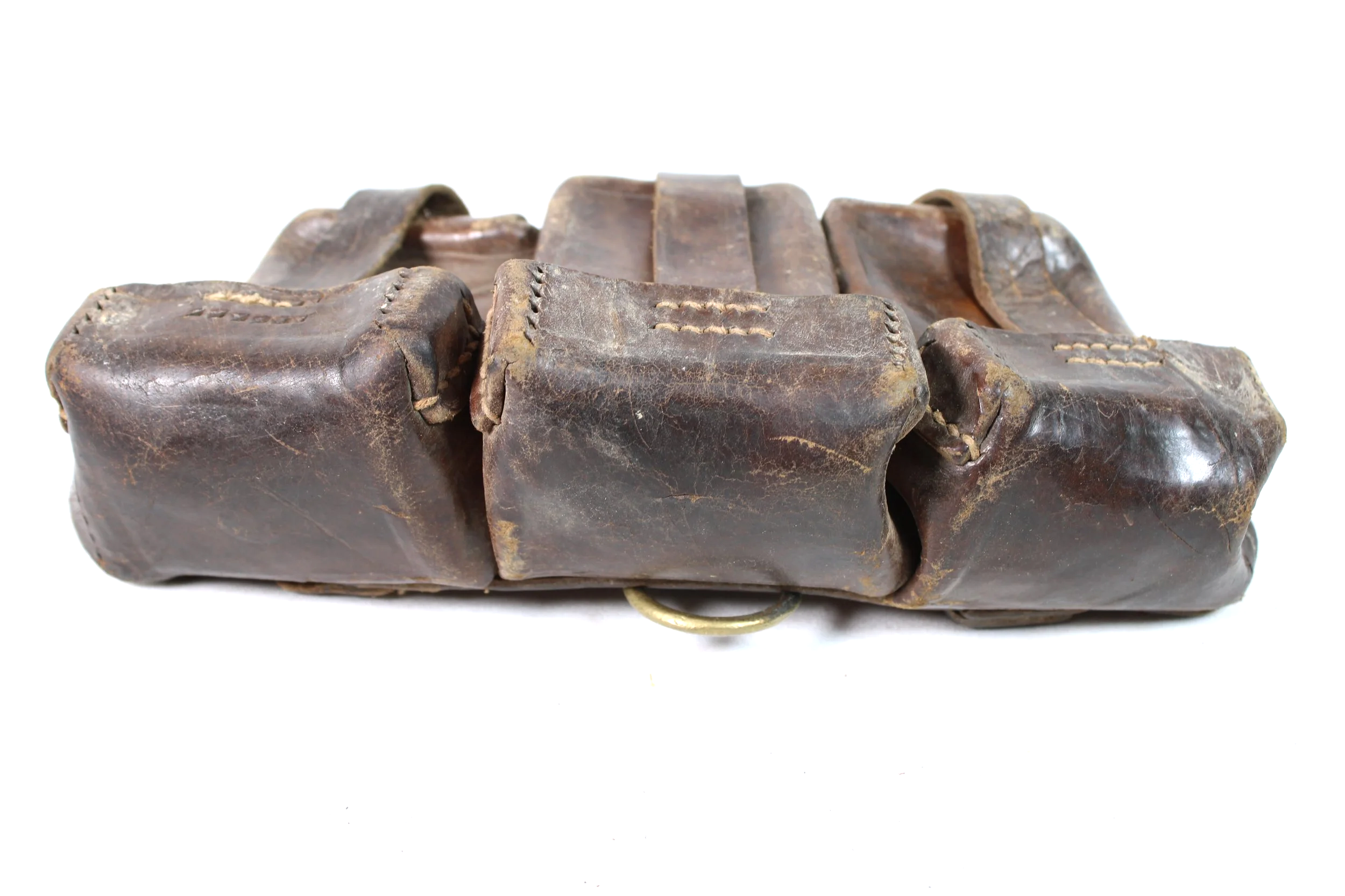 Turkish 8mm Mauser K98/ GEW98 Leather Ammo Pouches