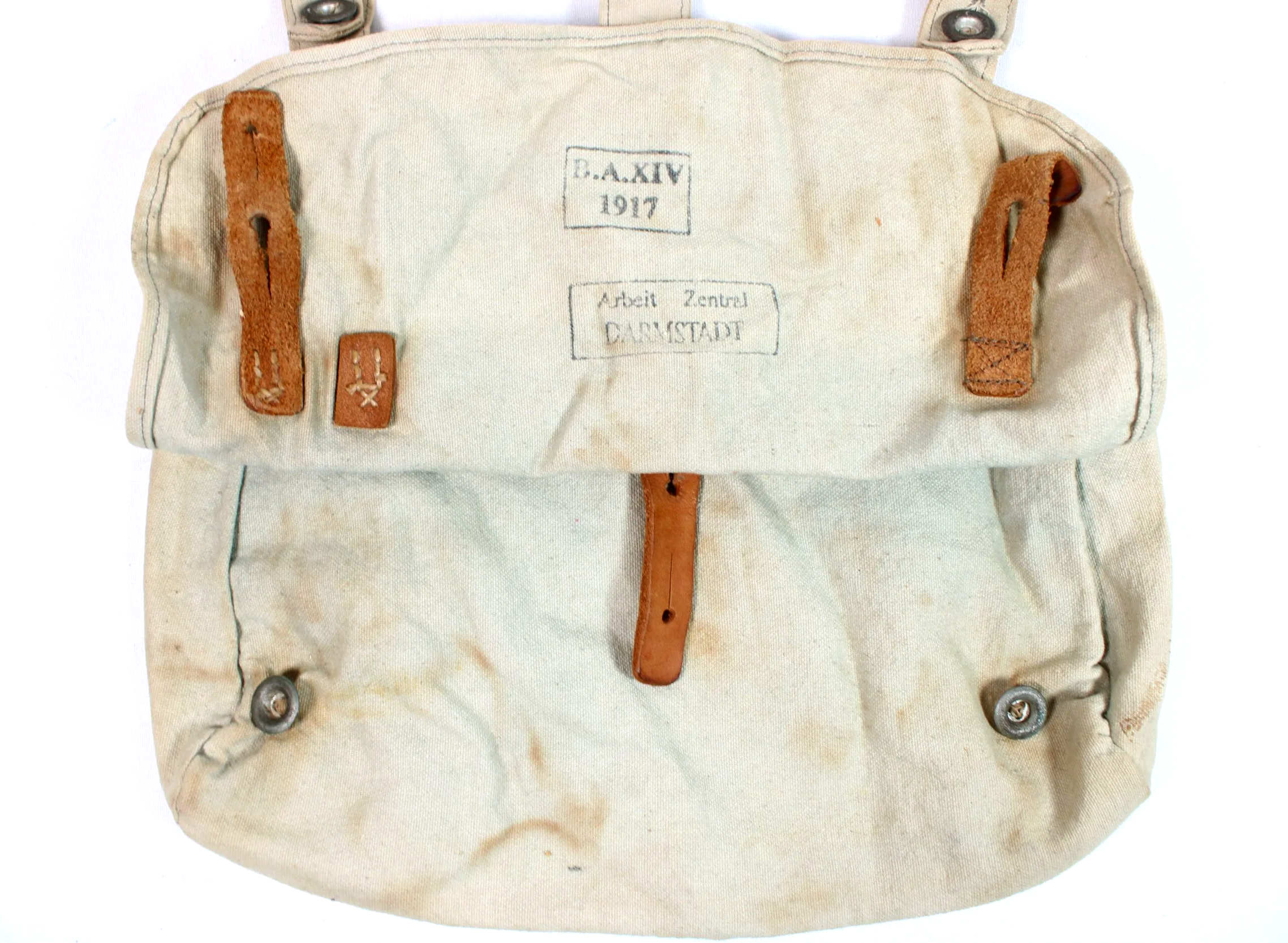 Original WW1 German Bread Bag inside