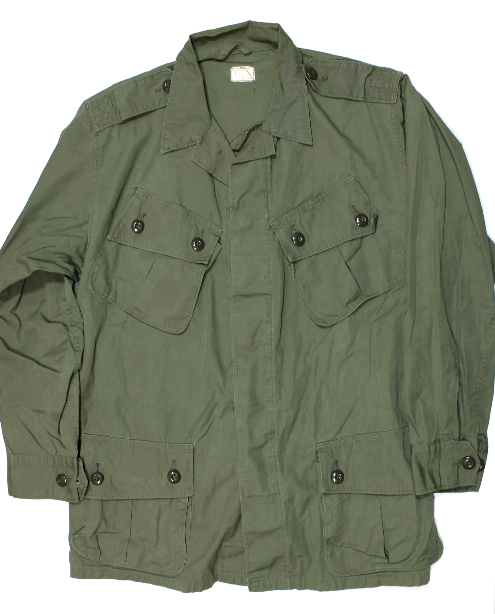 First Pattern Poplin Exposed Button (Medium Regular) Vietnam War Jungle Fatigue Combat Jacket