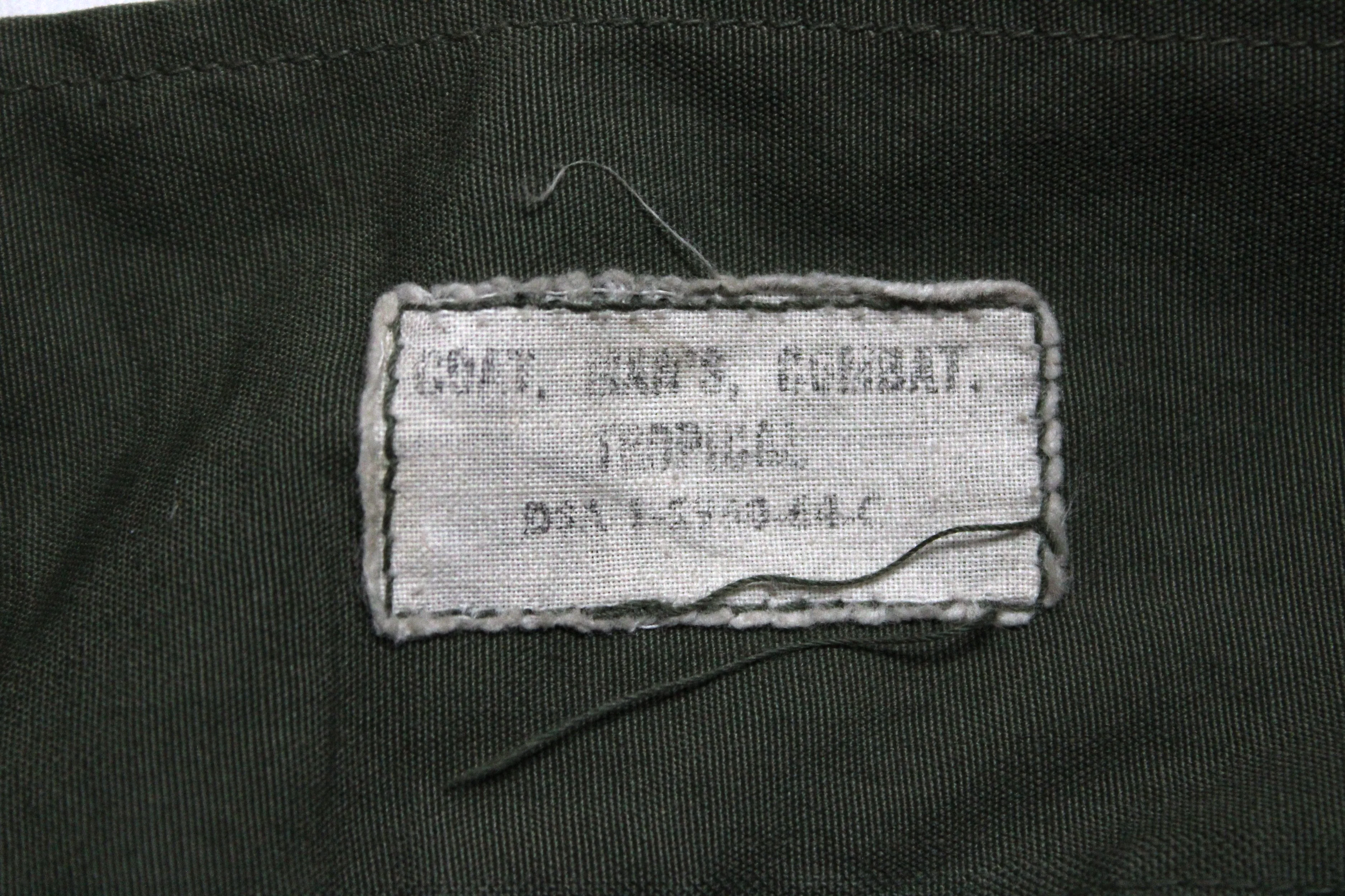 1st Pattern Jungle Jacket Vietnam War Poplin Exposed Button Medium Regular