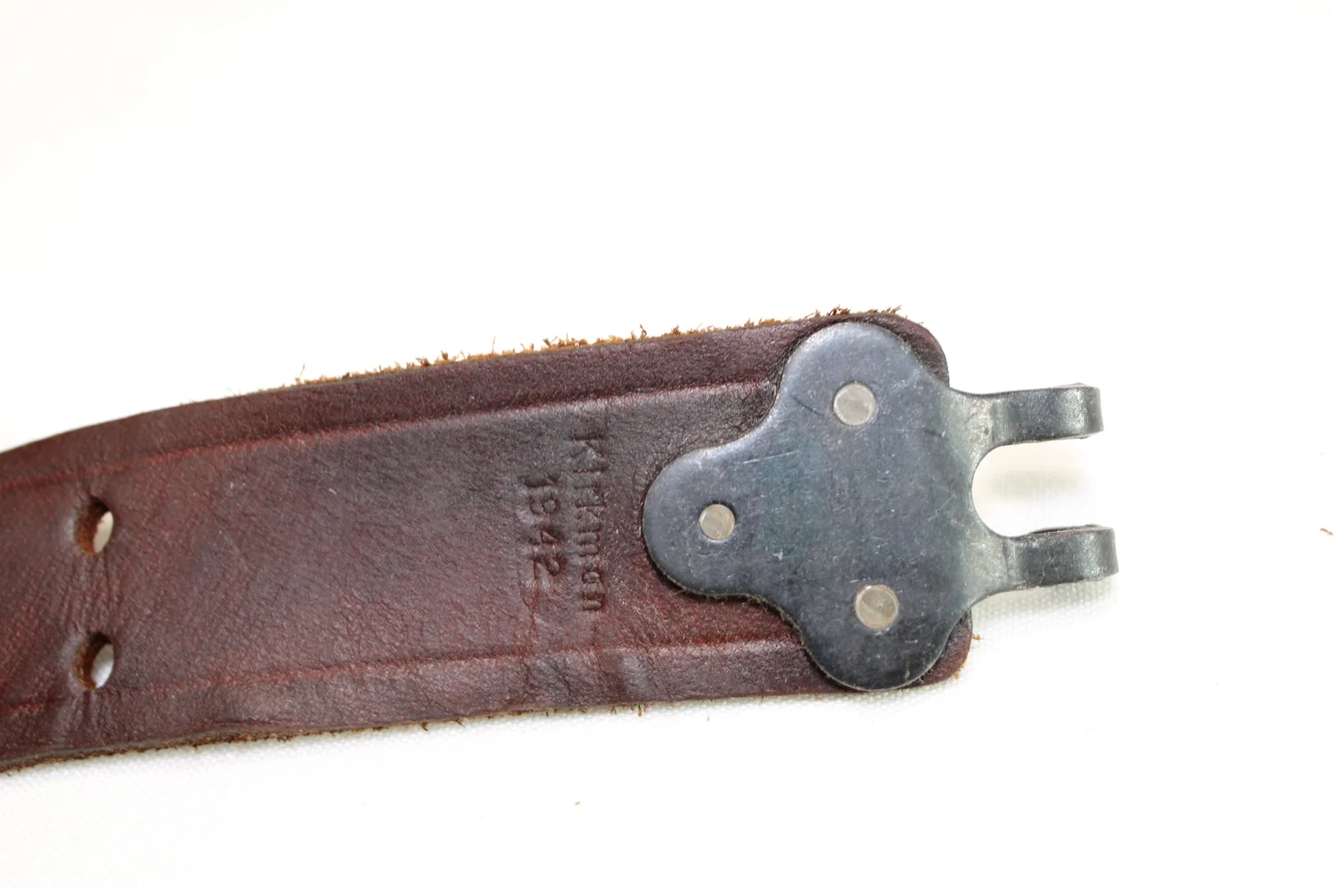Warreplica US 1907 Garand Rifle Sling Leather (Brass Fitting) - Reproduction