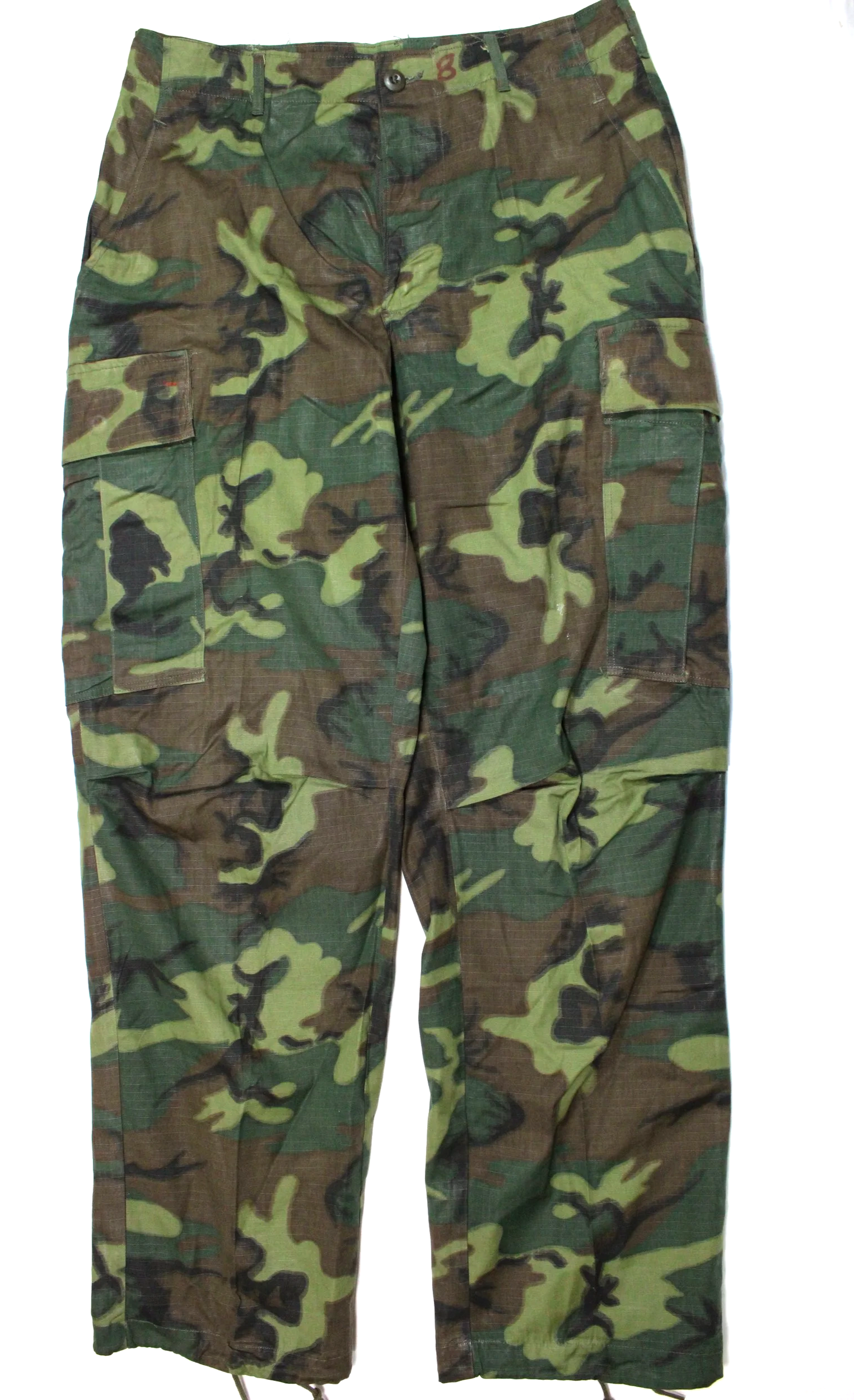 Ripstop ERDL 1968 Jungle Fatigue Vietnam war Pants Medium Regular Nearly Mint